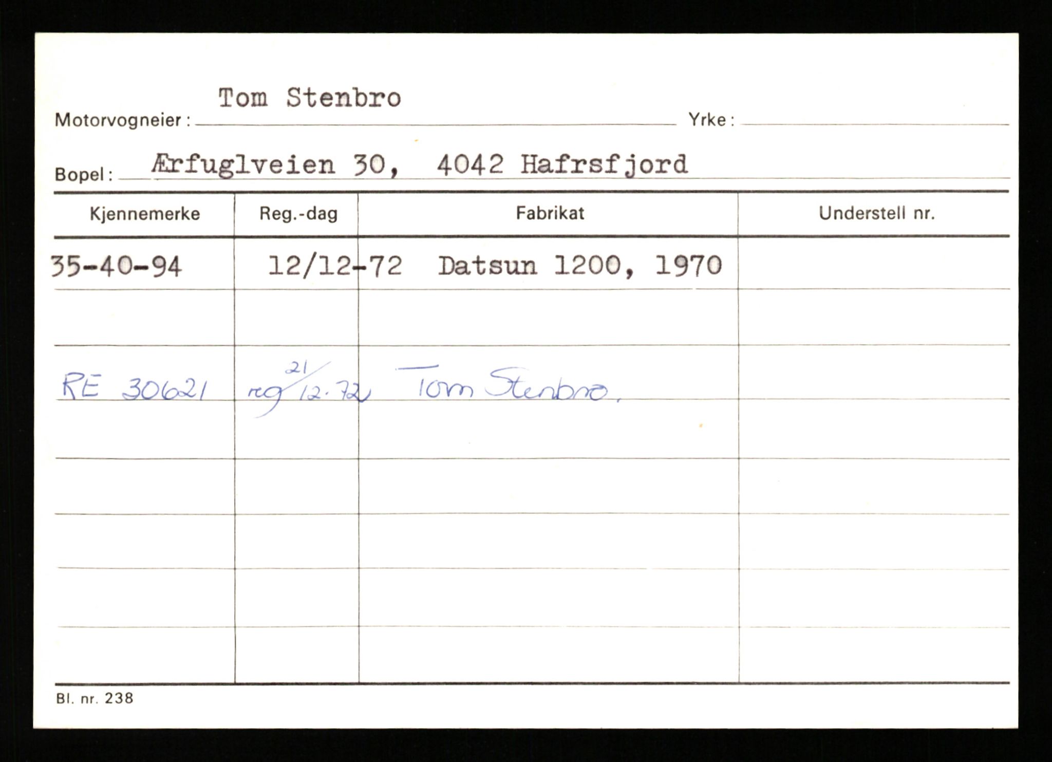 Stavanger trafikkstasjon, AV/SAST-A-101942/0/G/L0011: Registreringsnummer: 240000 - 363477, 1930-1971, s. 3101
