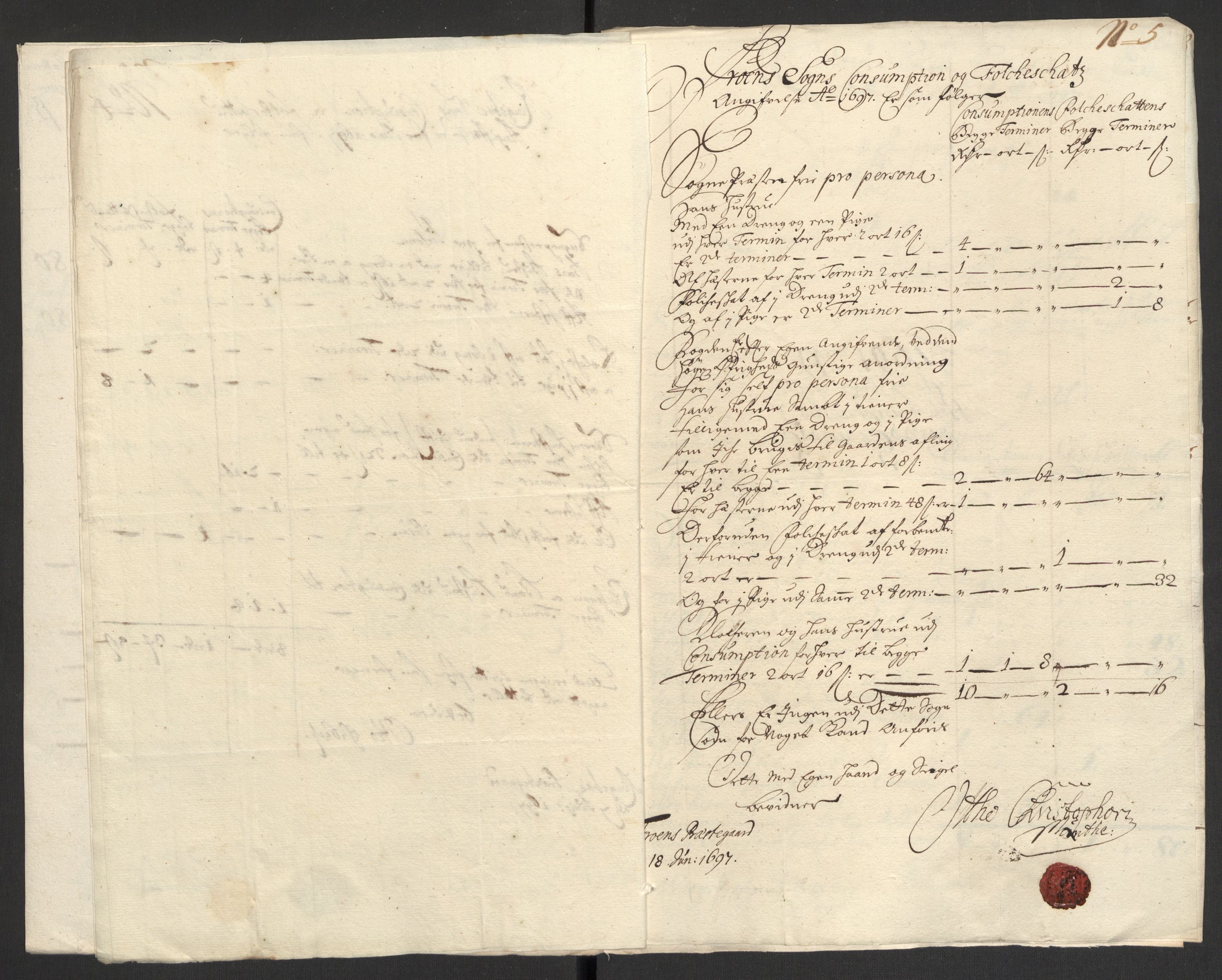 Rentekammeret inntil 1814, Reviderte regnskaper, Fogderegnskap, AV/RA-EA-4092/R17/L1170: Fogderegnskap Gudbrandsdal, 1696-1697, s. 305