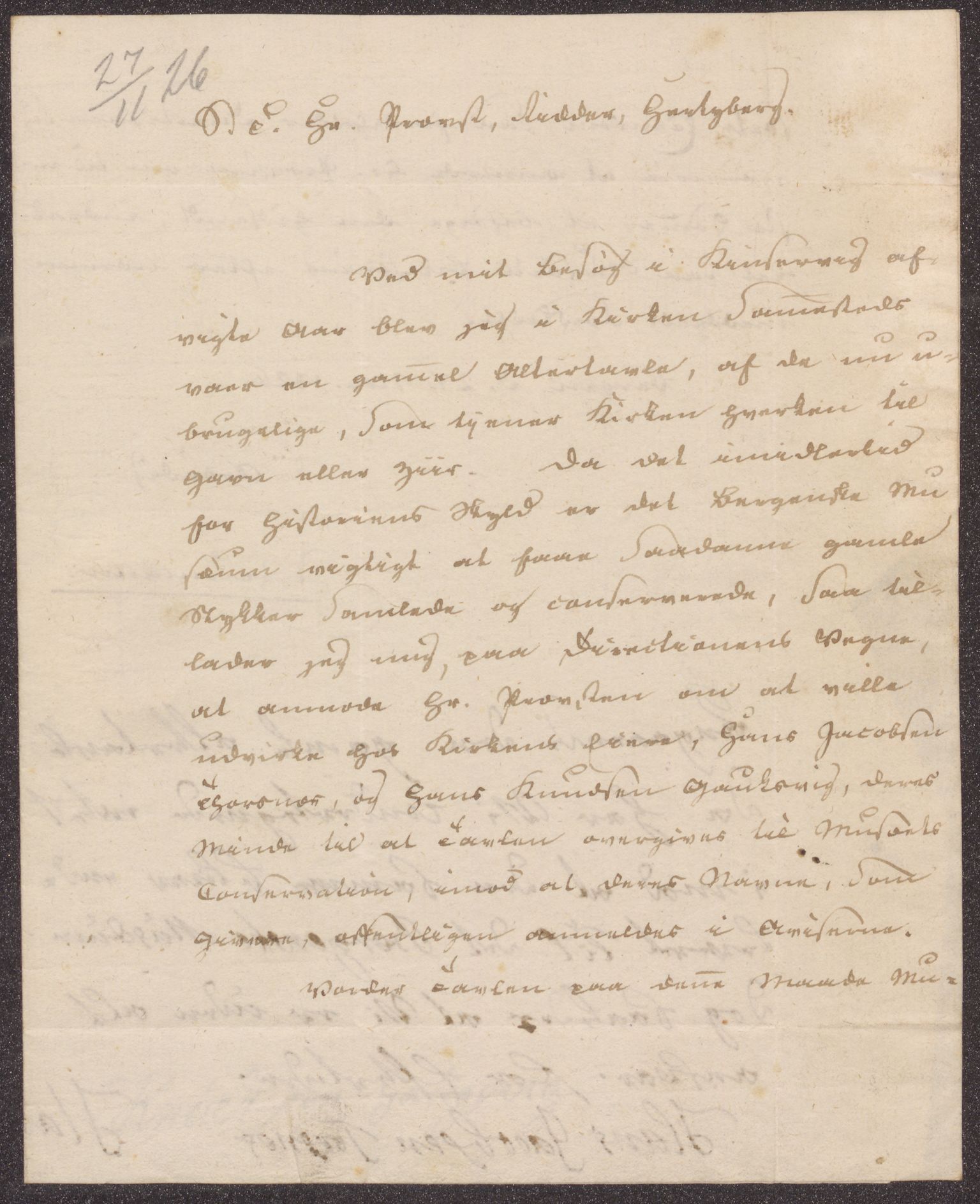 Bergens Museum, UMB/A007/D/Da/L0001/0003: Brevsamling 1822 - 1826 / Brevsamling 1826, 1826