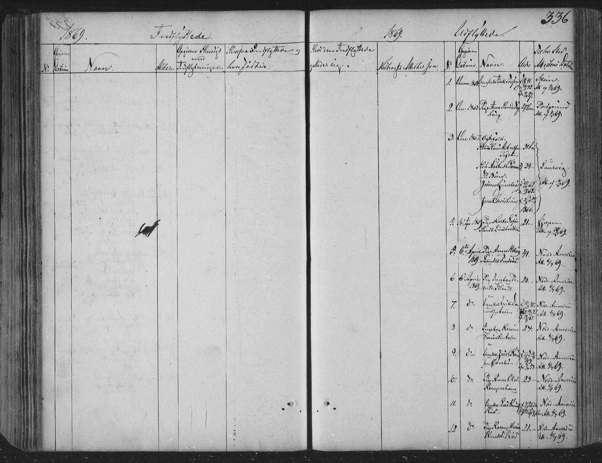 Siljan kirkebøker, AV/SAKO-A-300/F/Fa/L0001: Ministerialbok nr. 1, 1831-1870, s. 336