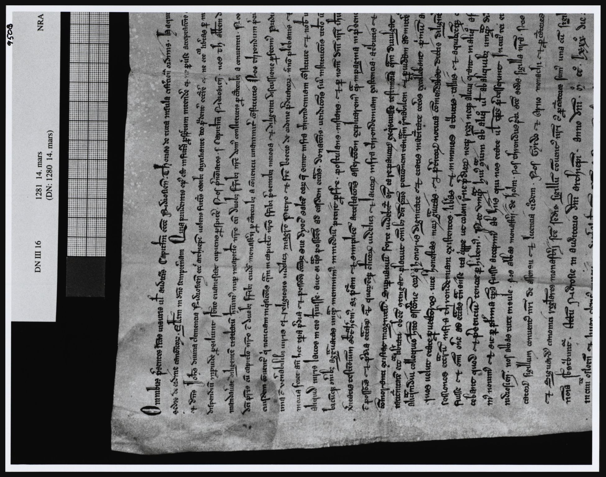 Riksarkivets diplomsamling, AV/RA-EA-5965/F05/L0016: NRA AM fasc. 5 nr. 11, 1281, s. 4