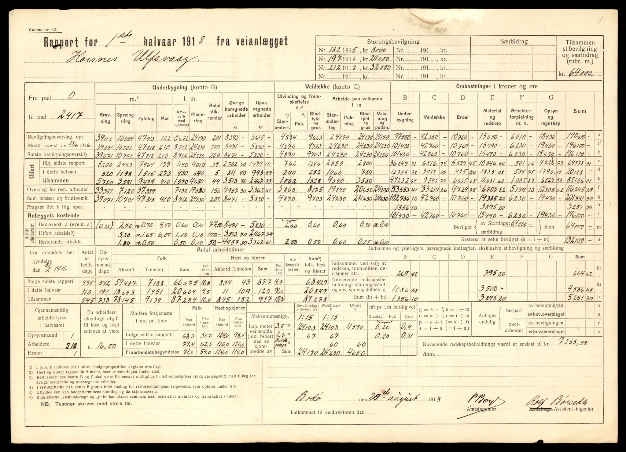 Nordland vegkontor, AV/SAT-A-4181/F/Fa/L0030: Hamarøy/Tysfjord, 1885-1948, s. 15