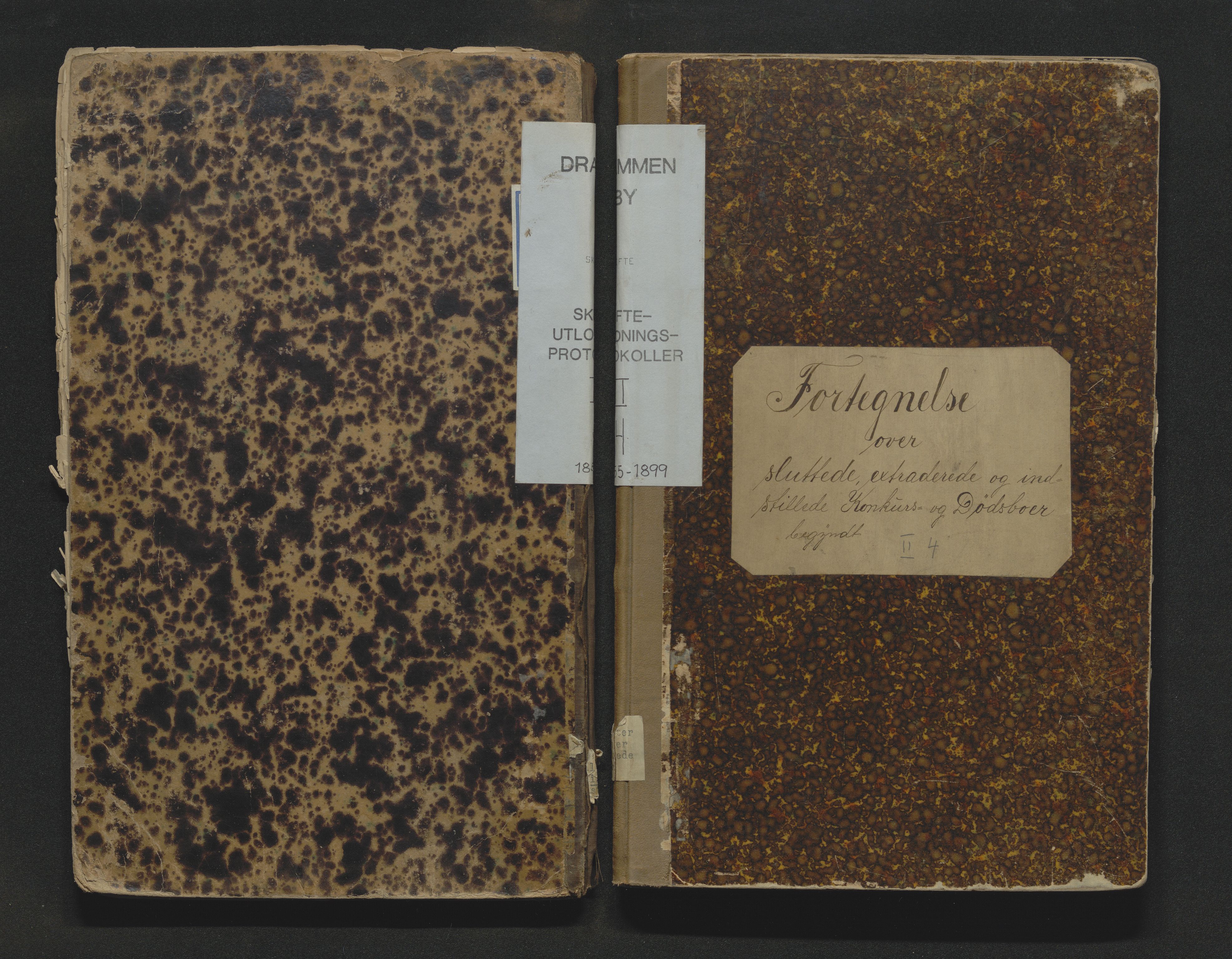 Drammen byfogd, AV/SAKO-A-222/H/Hb/Hbd/Hbdb/L0001/0004: Skifteutlodningsregister / Skifteutlodningsregister til protokoll 2-7, 1855-1899