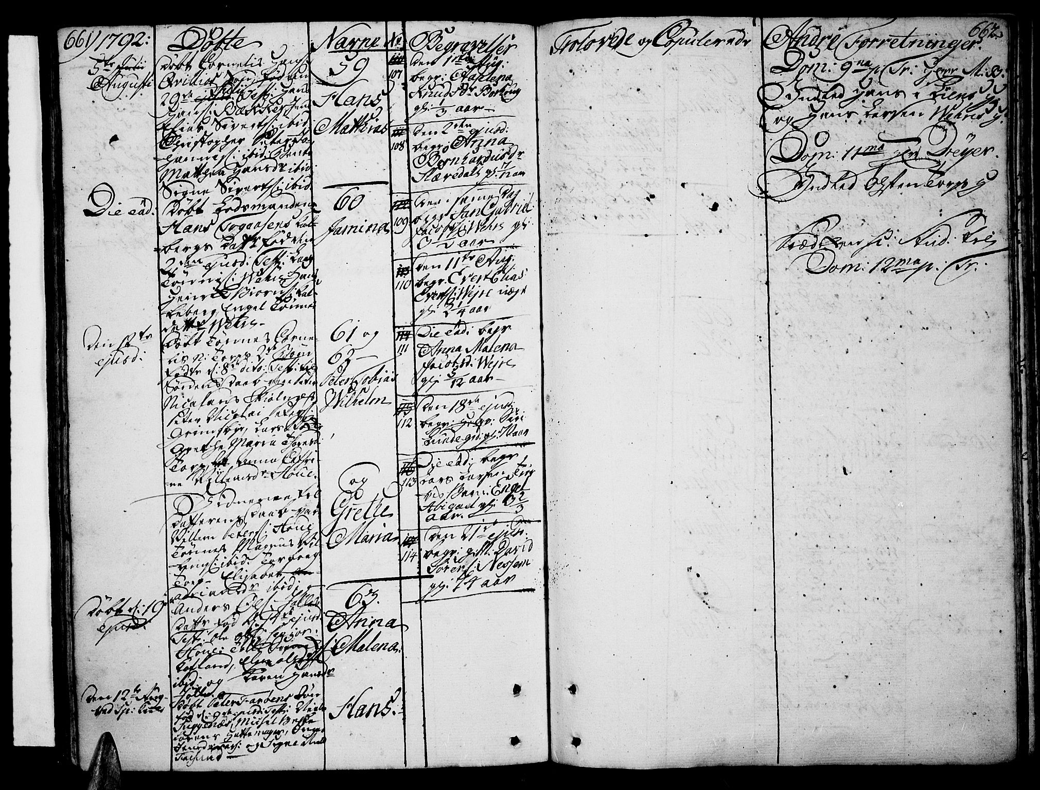 Lista sokneprestkontor, AV/SAK-1111-0027/F/Fa/L0004: Ministerialbok nr. A 4, 1768-1794, s. 661-662
