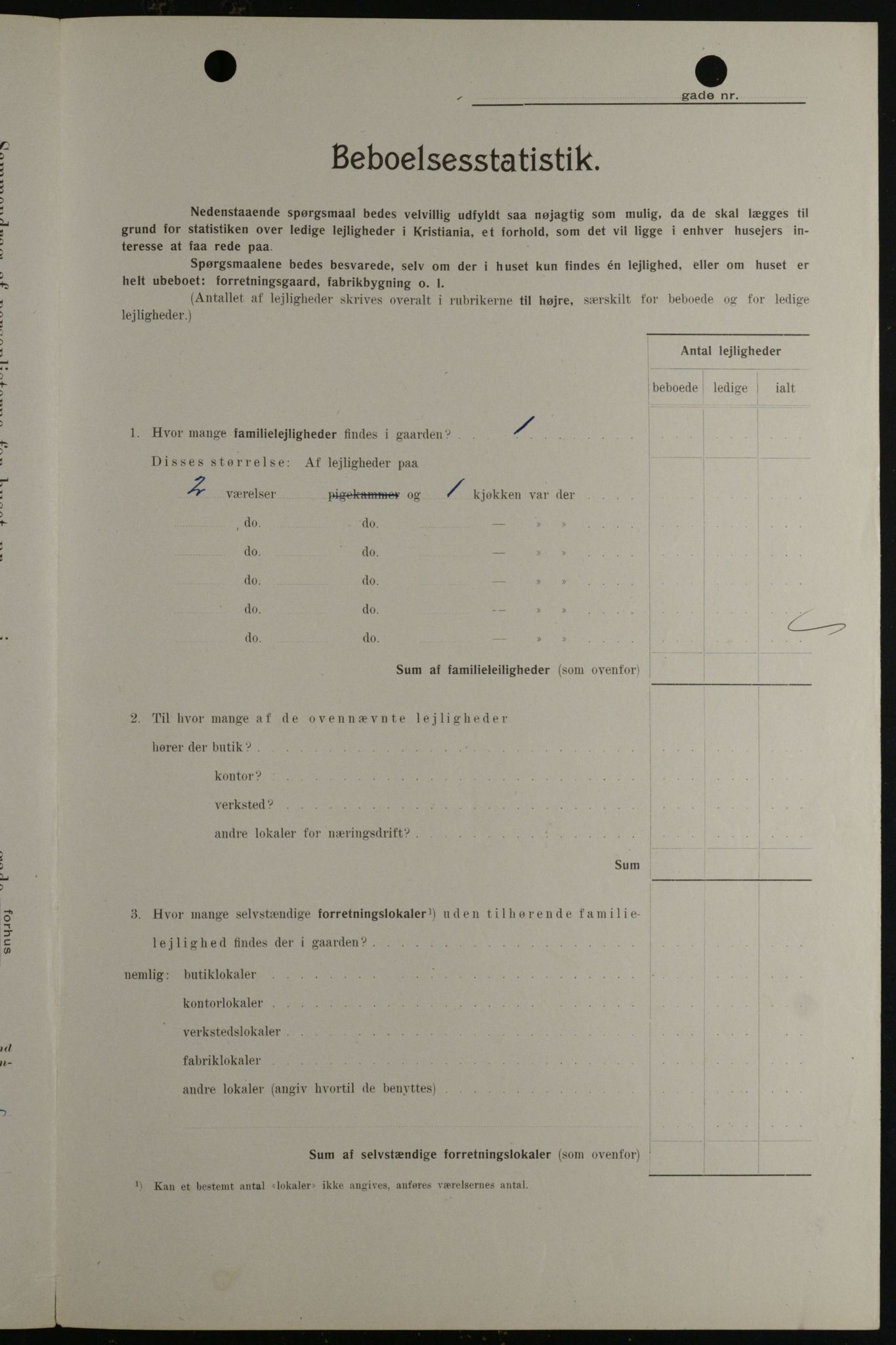 OBA, Kommunal folketelling 1.2.1908 for Kristiania kjøpstad, 1908, s. 30934