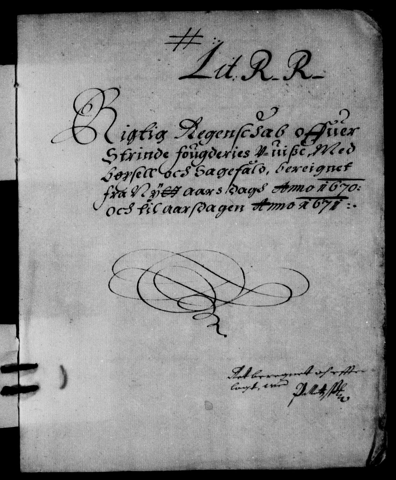 Rentekammeret inntil 1814, Reviderte regnskaper, Stiftamtstueregnskaper, Trondheim stiftamt og Nordland amt, AV/RA-EA-6044/R/Rd/L0031: Trondheim stiftamt, 1670