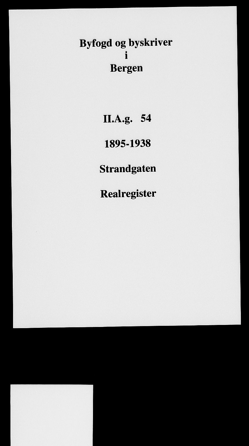 Byfogd og Byskriver i Bergen, SAB/A-3401/03/03AdD/L0054: Panteregister nr. A.d.D.54, 1894-1936