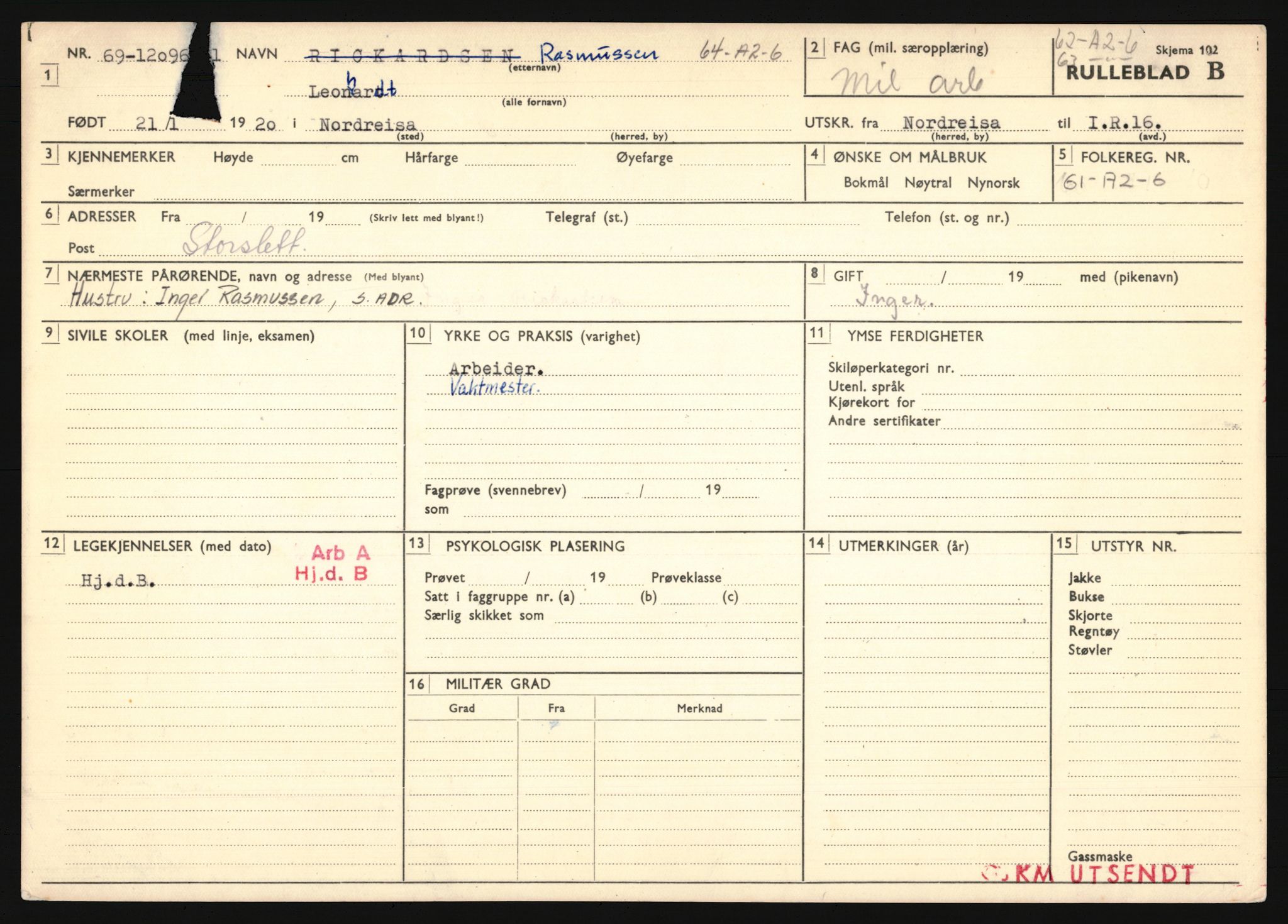 Forsvaret, Troms infanteriregiment nr. 16, AV/RA-RAFA-3146/P/Pa/L0024/0002: Rulleblad / Rulleblad for regimentets menige mannskaper, årsklasse 1941, 1941, s. 424