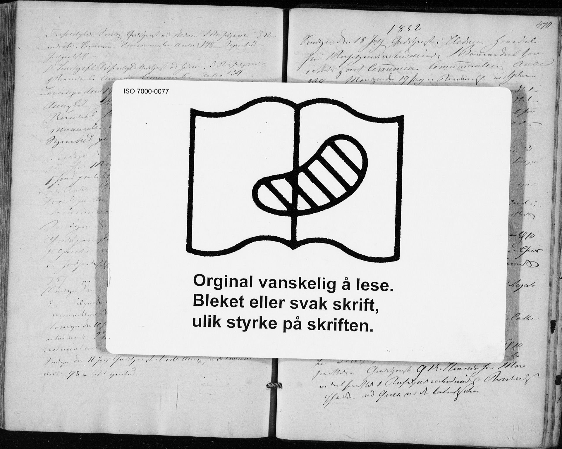 Hedrum kirkebøker, AV/SAKO-A-344/F/Fa/L0006: Ministerialbok nr. I 6, 1849-1857, s. 470