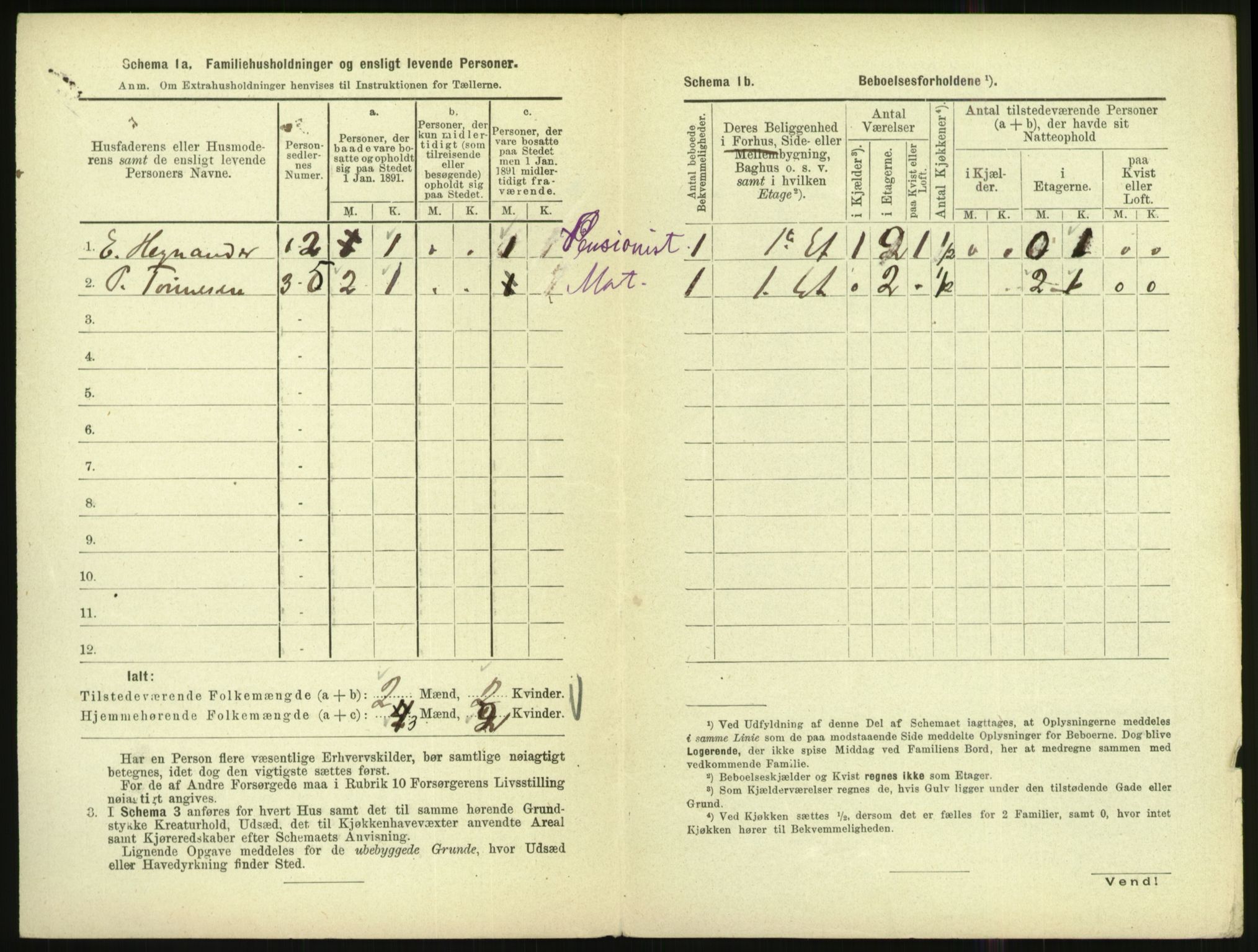 RA, Folketelling 1891 for 1002 Mandal ladested, 1891, s. 1100