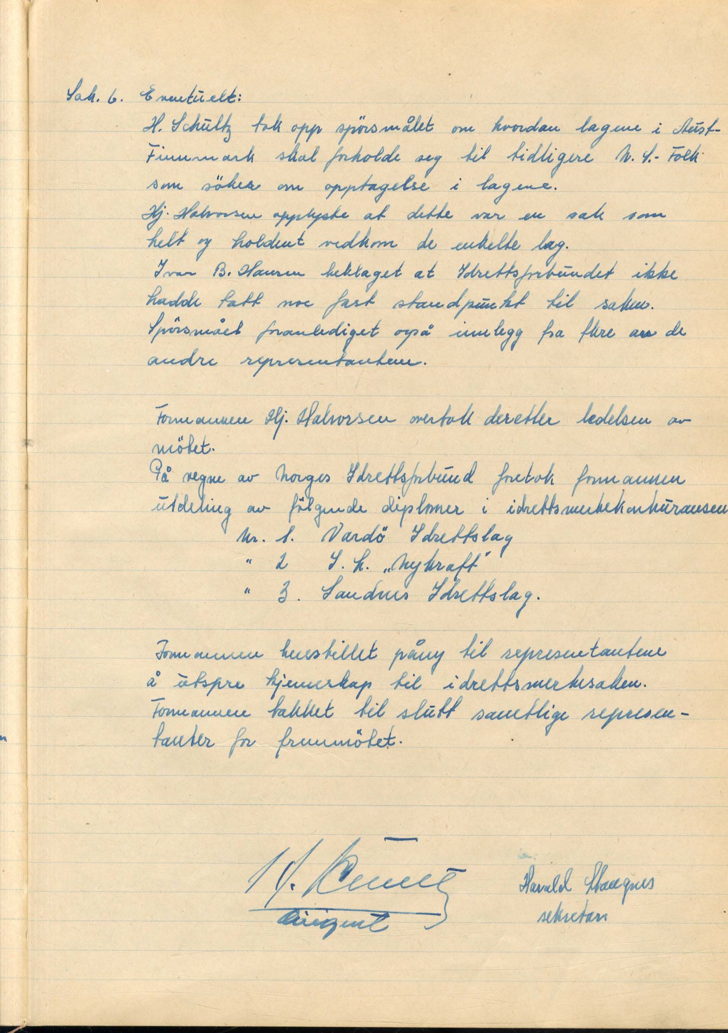 Aust-Finnmark Idrettskrets , FMFB/A-1041/A/L0001: Møteprotokoll for interimstyre, 1945-1951, s. 122