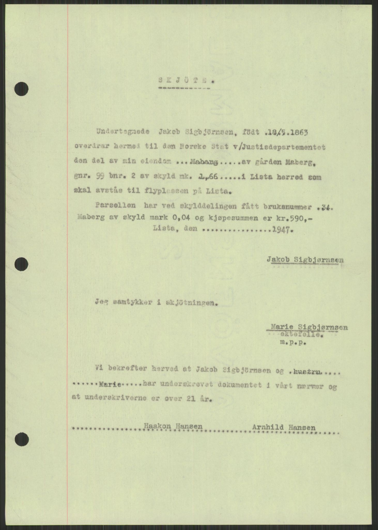 Forsvarsdepartementet, 10. kontor / Oppgjørskontoret, AV/RA-RAFA-1225/D/Db/L0182: Lista oppgjørskontor, 1942-1950, s. 43