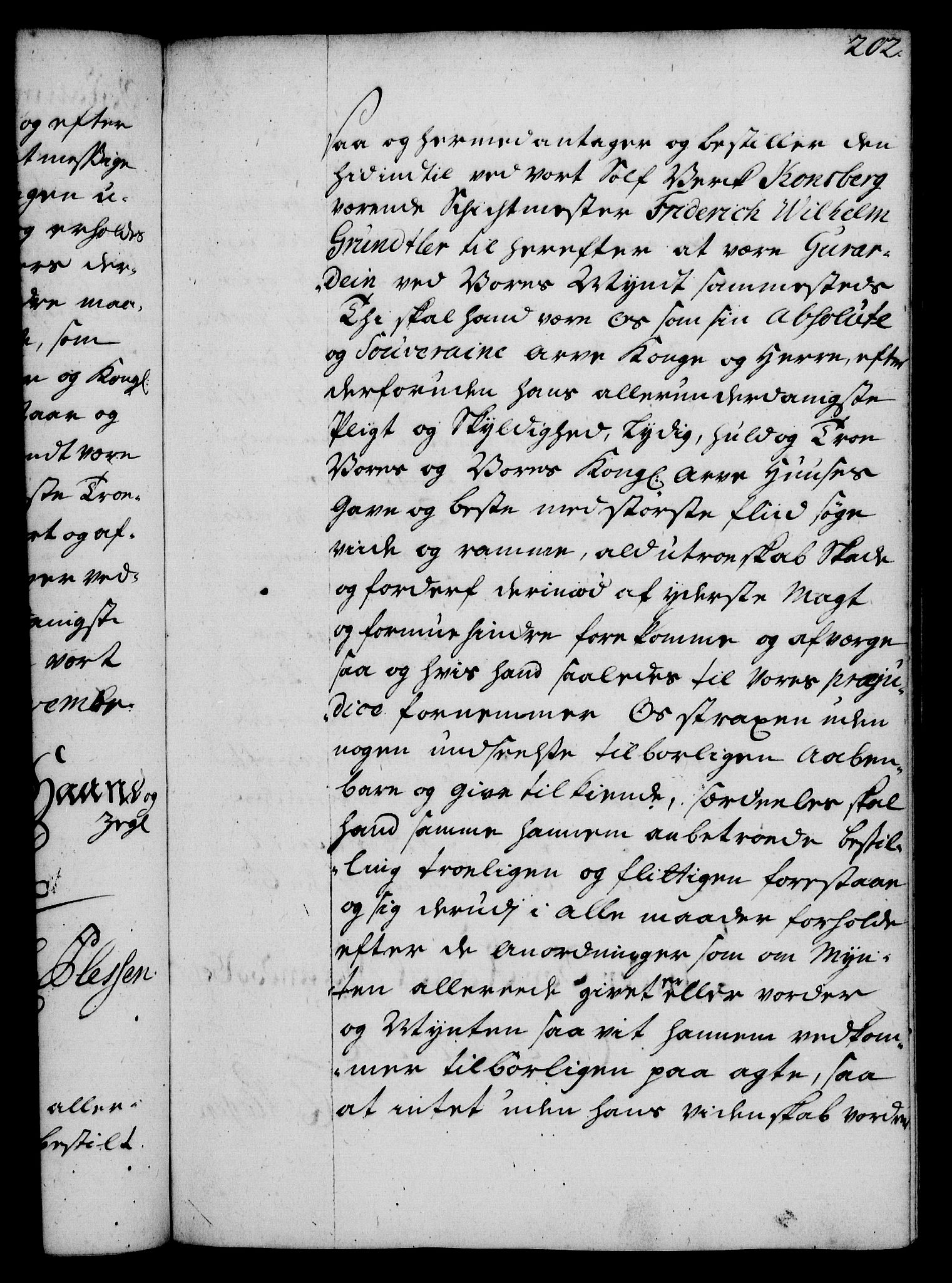 Rentekammeret, Kammerkanselliet, RA/EA-3111/G/Gg/Gge/L0002: Norsk bestallingsprotokoll med register (merket RK 53.26), 1730-1744, s. 202