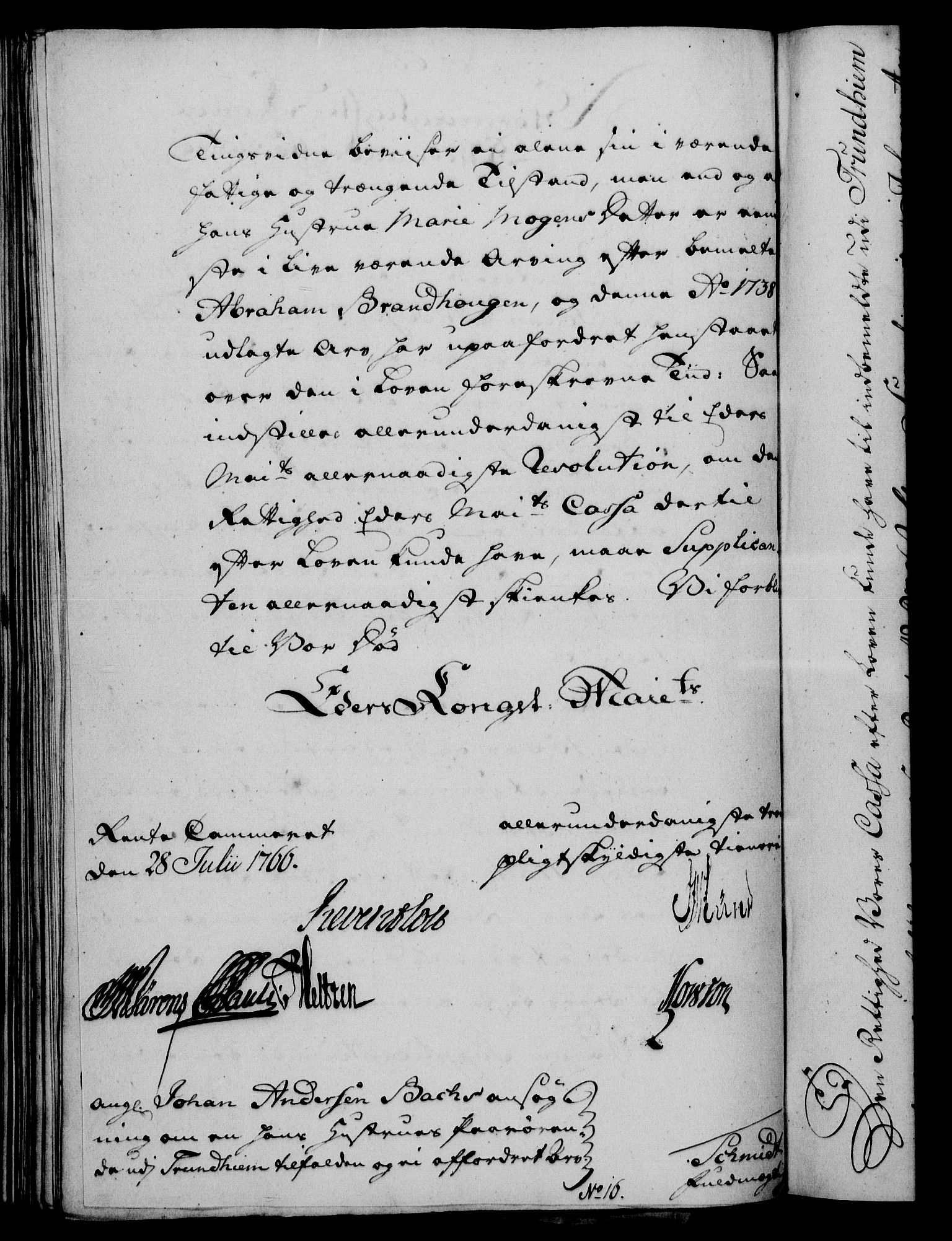 Rentekammeret, Kammerkanselliet, RA/EA-3111/G/Gf/Gfa/L0048: Norsk relasjons- og resolusjonsprotokoll (merket RK 52.48), 1766, s. 301