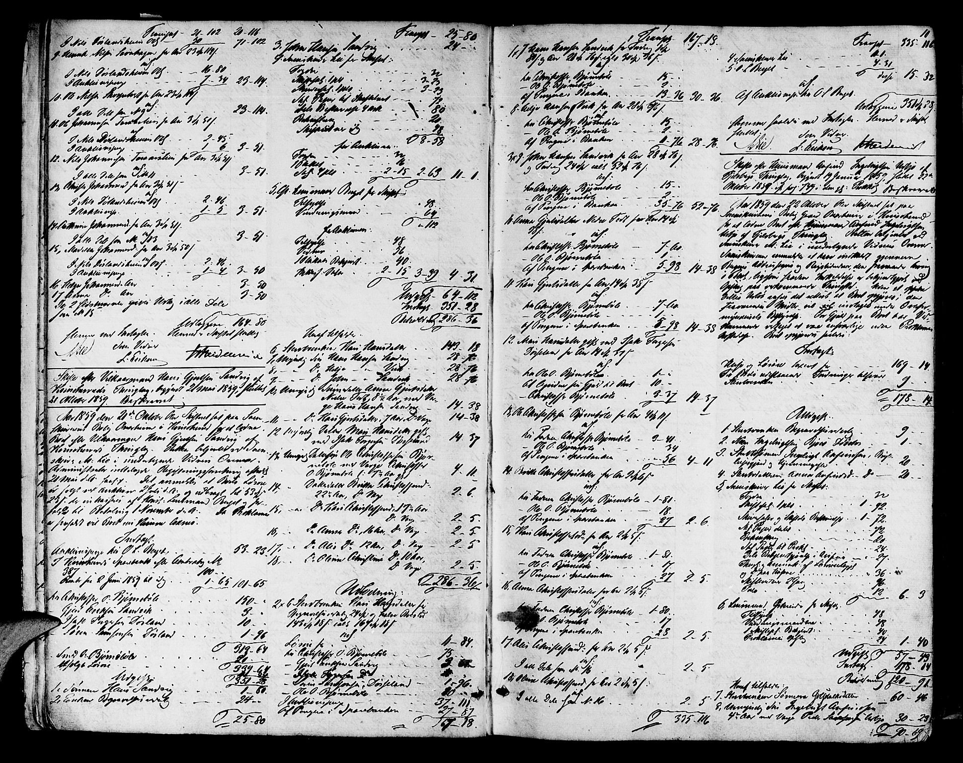 Sunnhordland sorenskrivar, AV/SAB-A-2401/1/H/Ha/Hae/L0005: Skifteprotokollar. Skånevik, Etne, Fjelberg og Kvinnherad. Register i protokoll, 1859-1872, s. 9b-10a