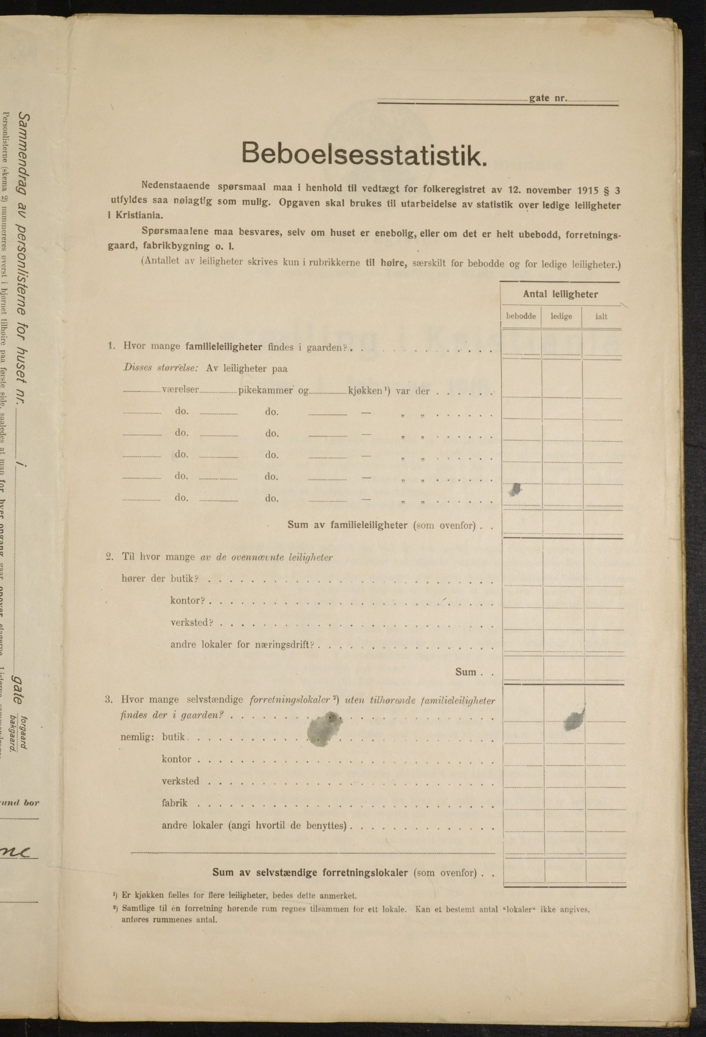 OBA, Kommunal folketelling 1.2.1916 for Kristiania, 1916, s. 85545