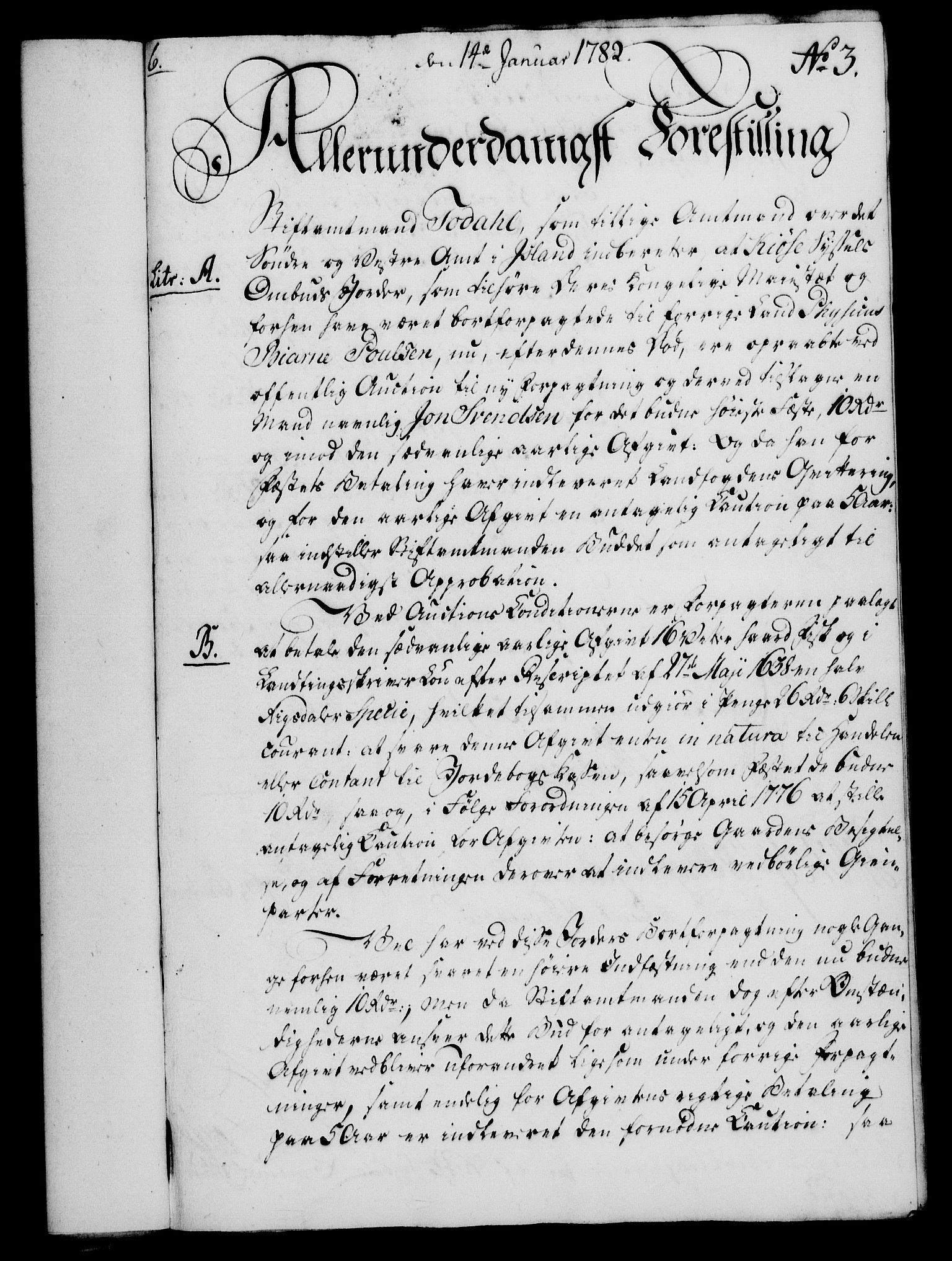 Rentekammeret, Kammerkanselliet, AV/RA-EA-3111/G/Gf/Gfa/L0064: Norsk relasjons- og resolusjonsprotokoll (merket RK 52.64), 1782, s. 44