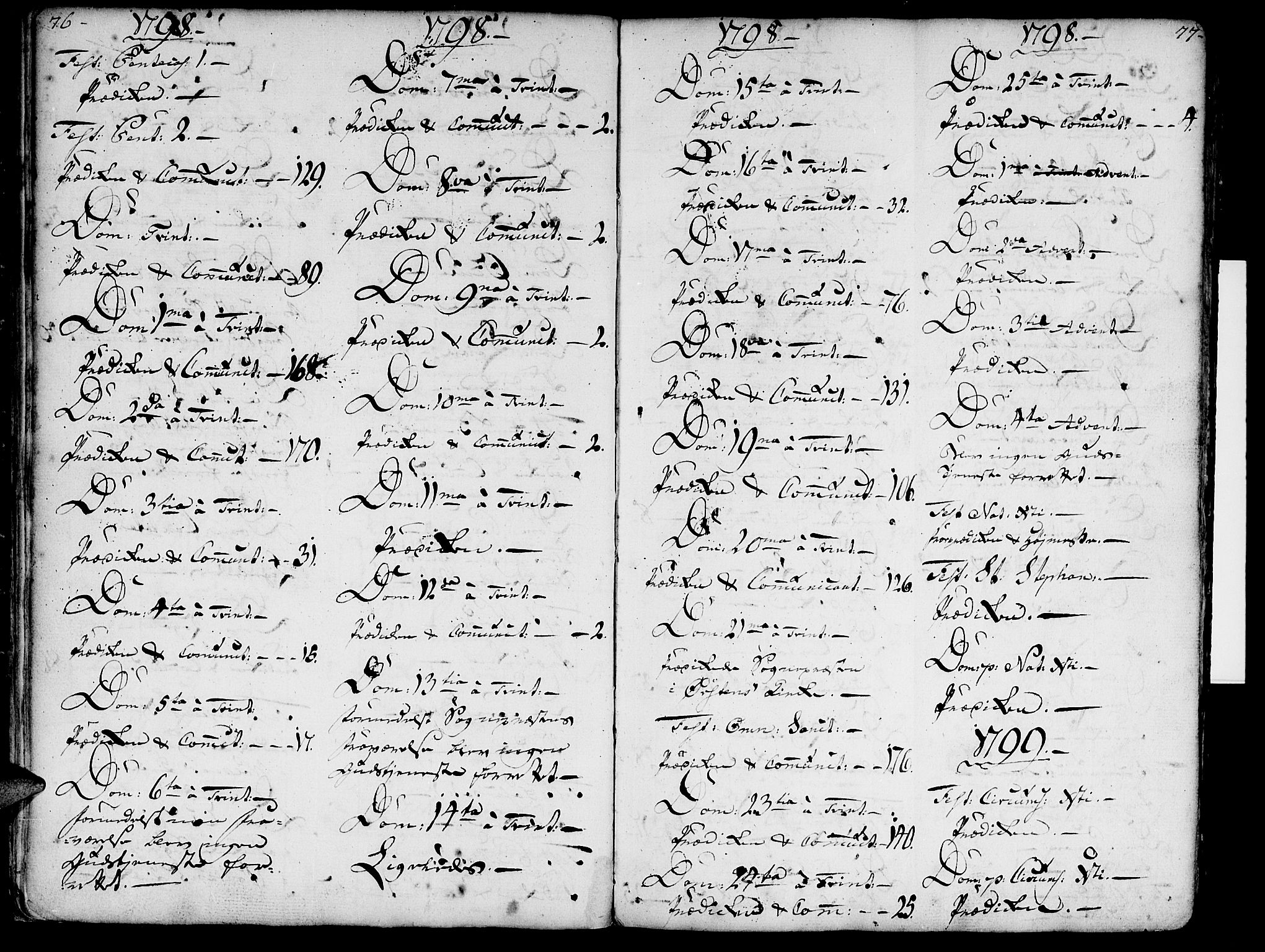 Ministerialprotokoller, klokkerbøker og fødselsregistre - Møre og Romsdal, AV/SAT-A-1454/515/L0206: Ministerialbok nr. 515A02, 1765-1818, s. 76-77