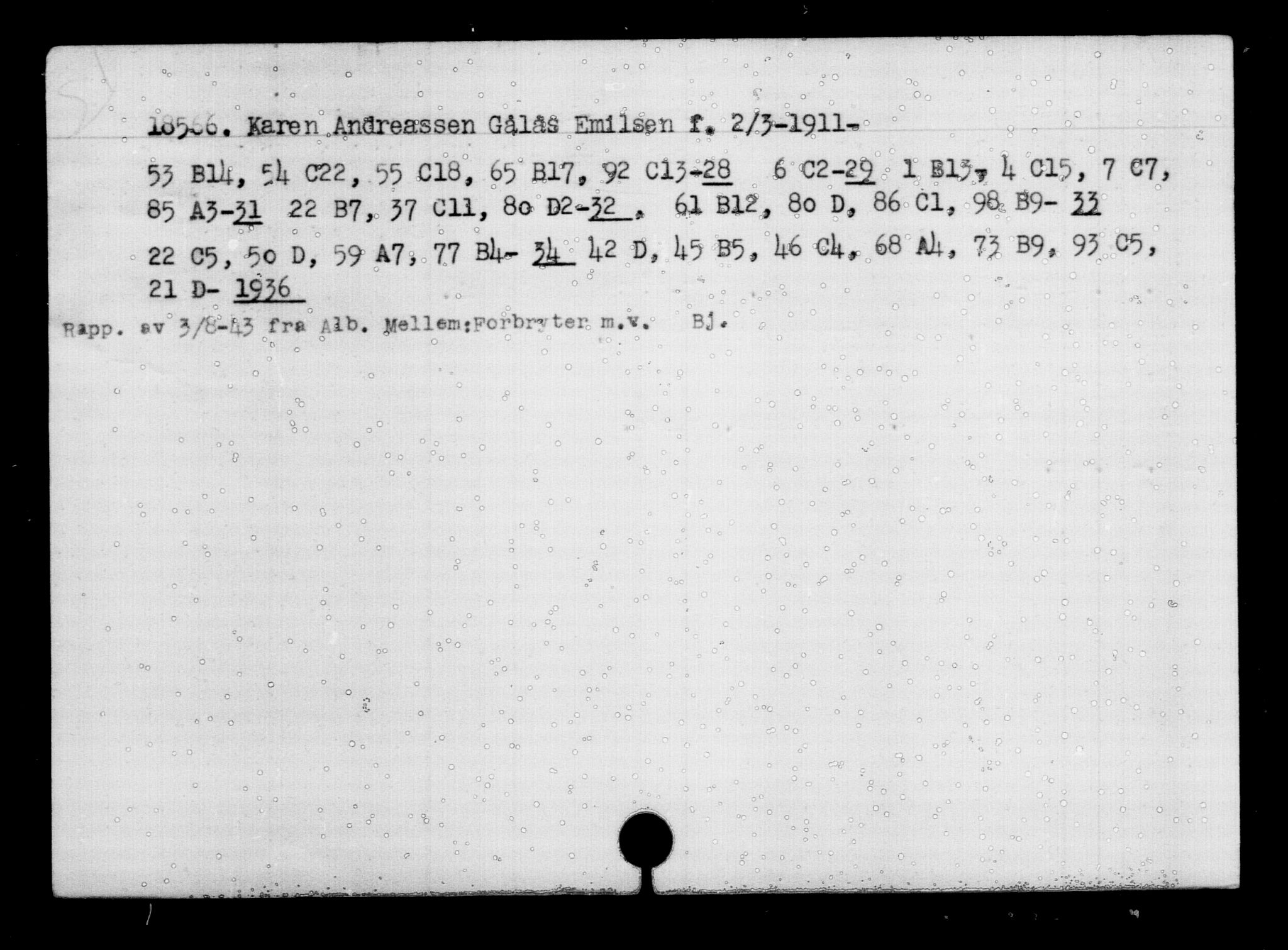 Den Kgl. Norske Legasjons Flyktningskontor, AV/RA-S-6753/V/Va/L0009: Kjesäterkartoteket.  Flyktningenr. 18502-22048, 1940-1945, s. 80