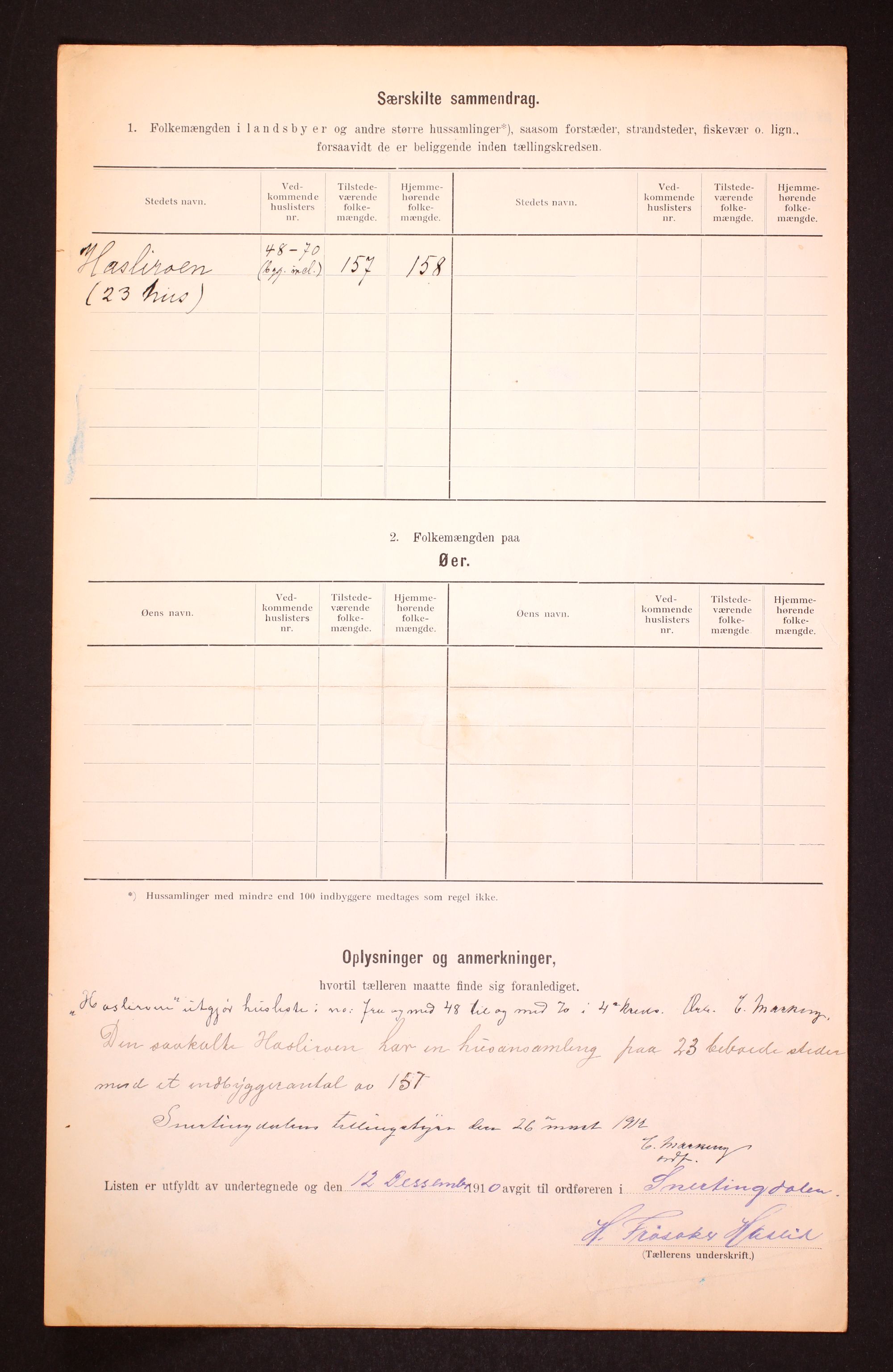 RA, Folketelling 1910 for 0526 Snertingdal herred, 1910, s. 17