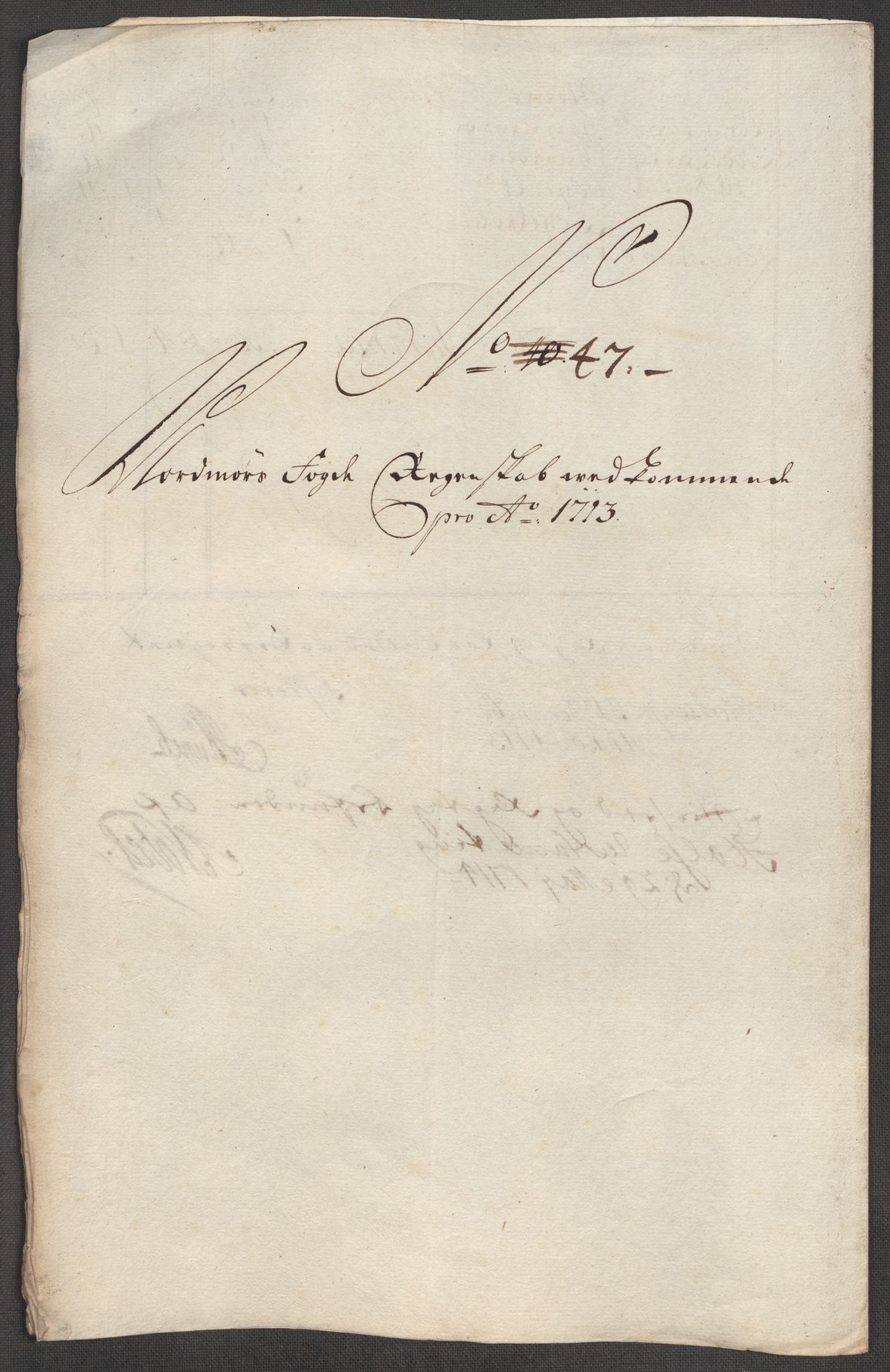 Rentekammeret inntil 1814, Reviderte regnskaper, Fogderegnskap, RA/EA-4092/R56/L3747: Fogderegnskap Nordmøre, 1713, s. 247