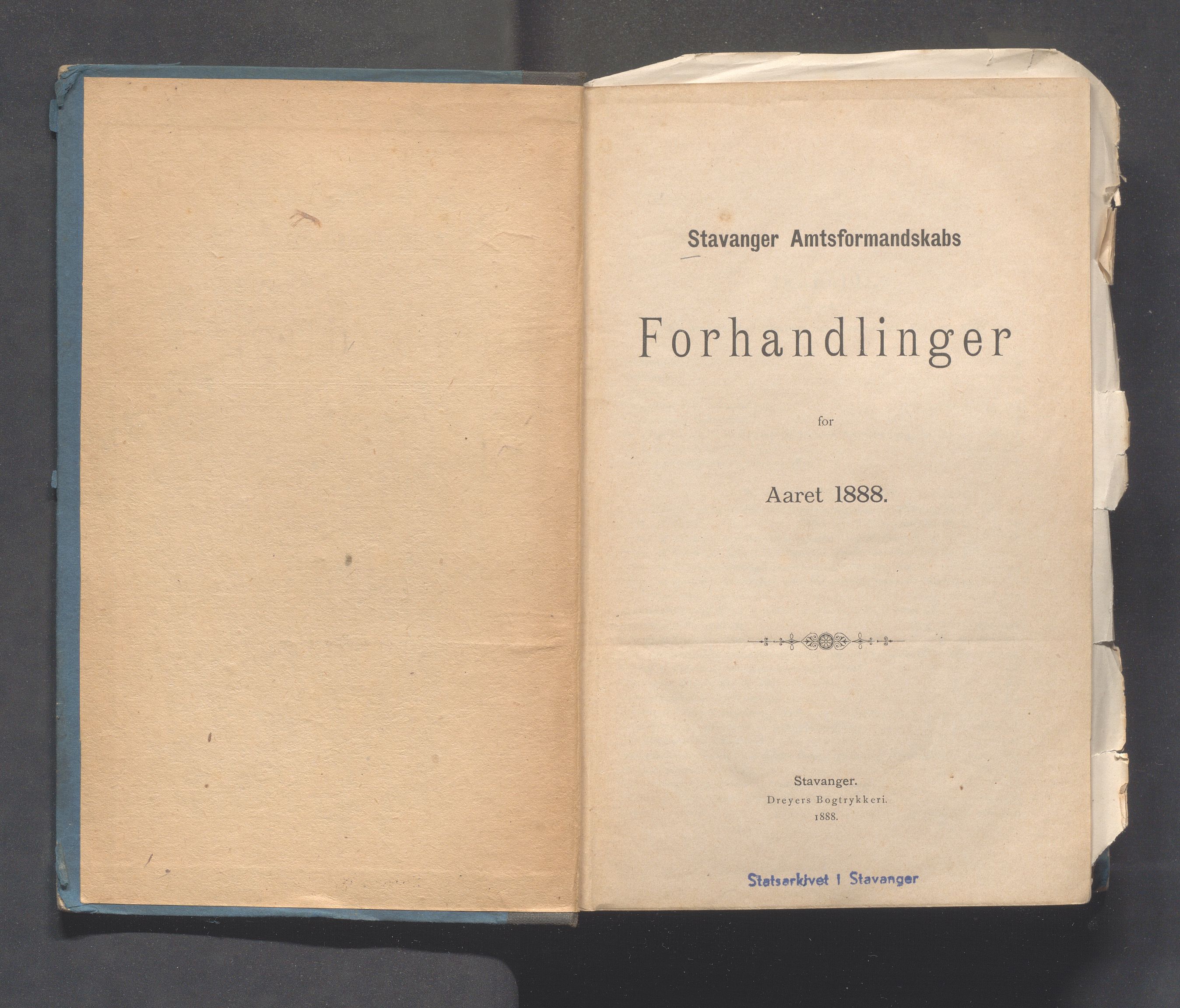 Rogaland fylkeskommune - Fylkesrådmannen , IKAR/A-900/A, 1888, s. 2