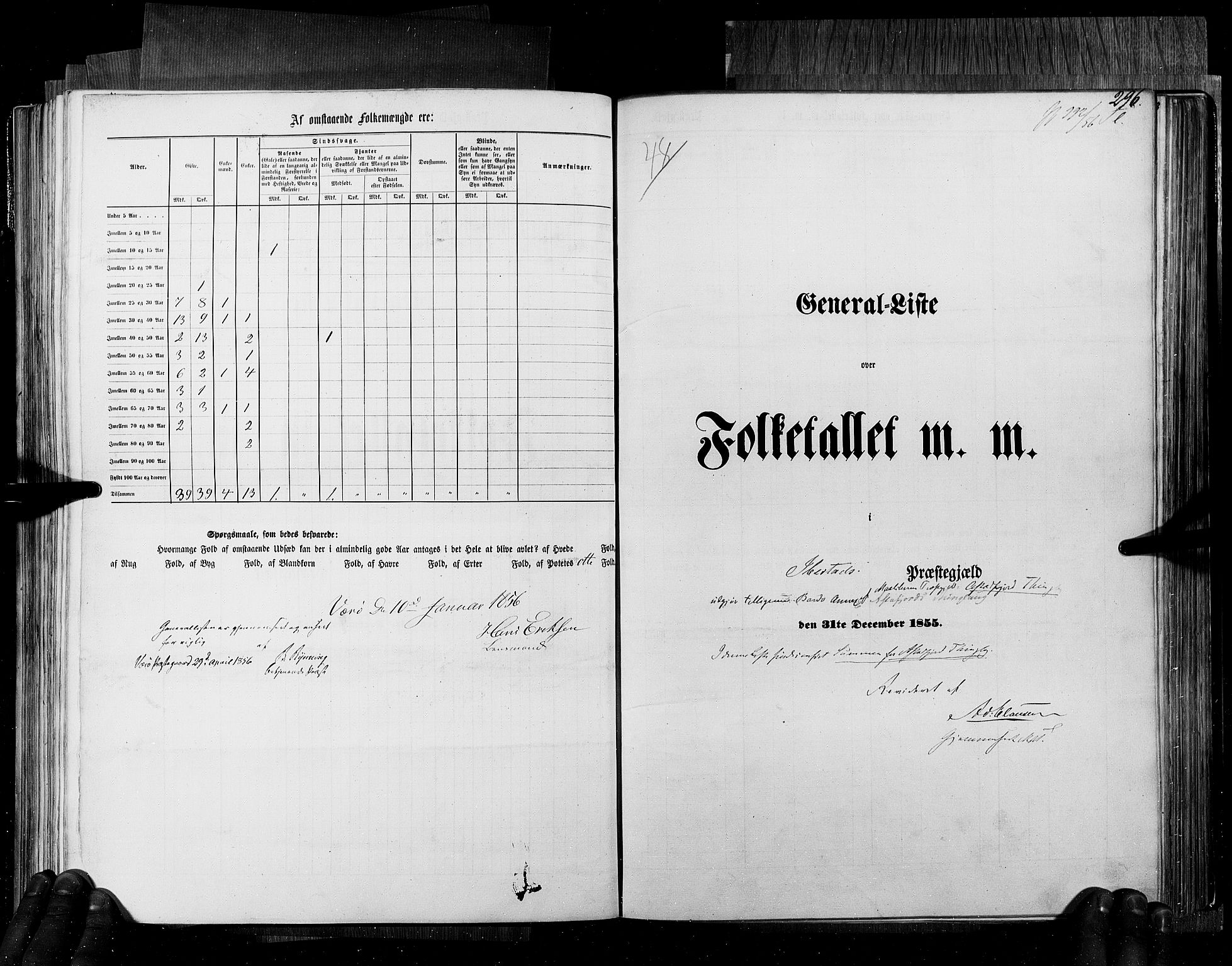 RA, Folketellingen 1855, bind 6B: Nordland amt og Finnmarken amt, 1855, s. 296