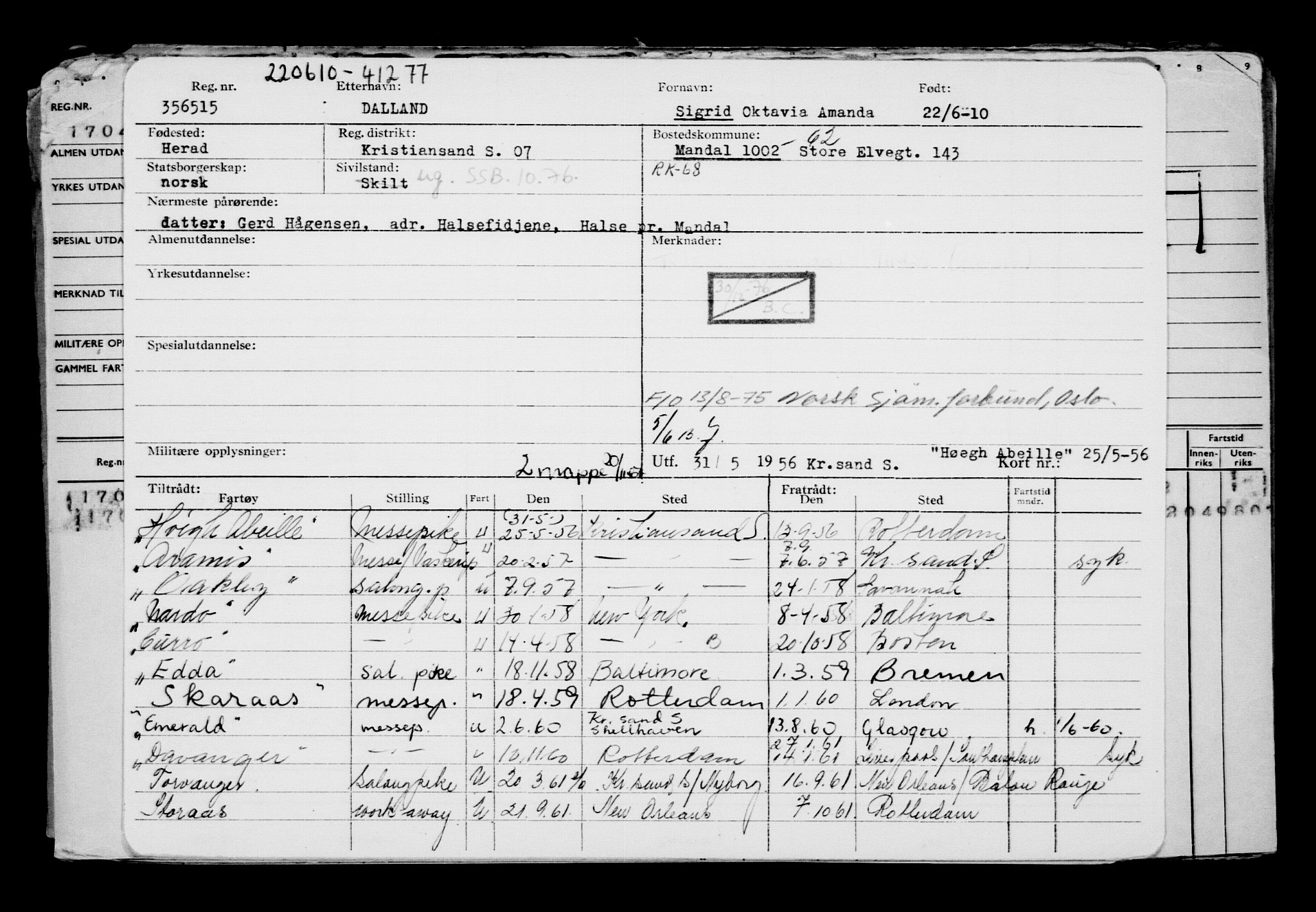 Direktoratet for sjømenn, AV/RA-S-3545/G/Gb/L0090: Hovedkort, 1910, s. 348