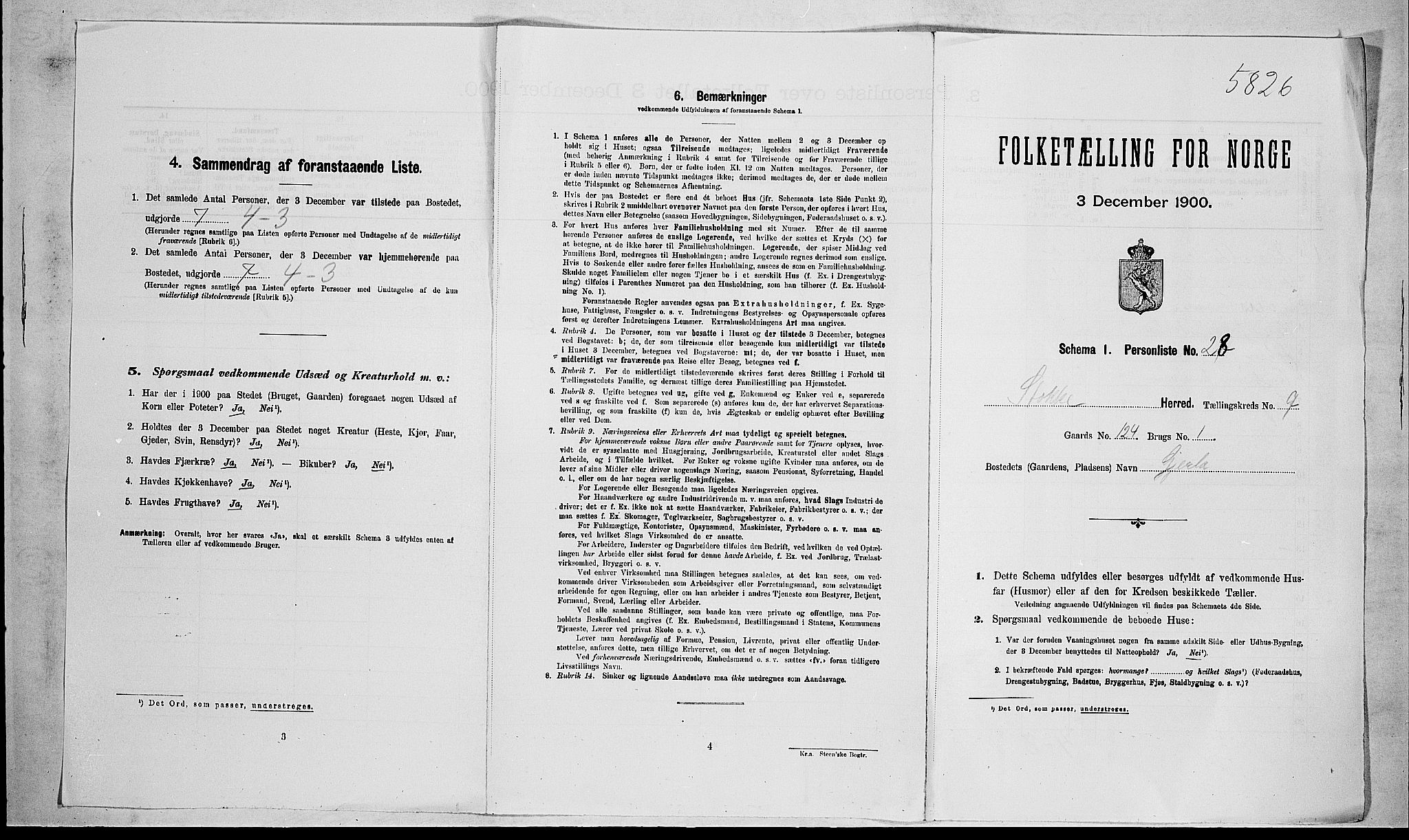 RA, Folketelling 1900 for 0720 Stokke herred, 1900, s. 1569