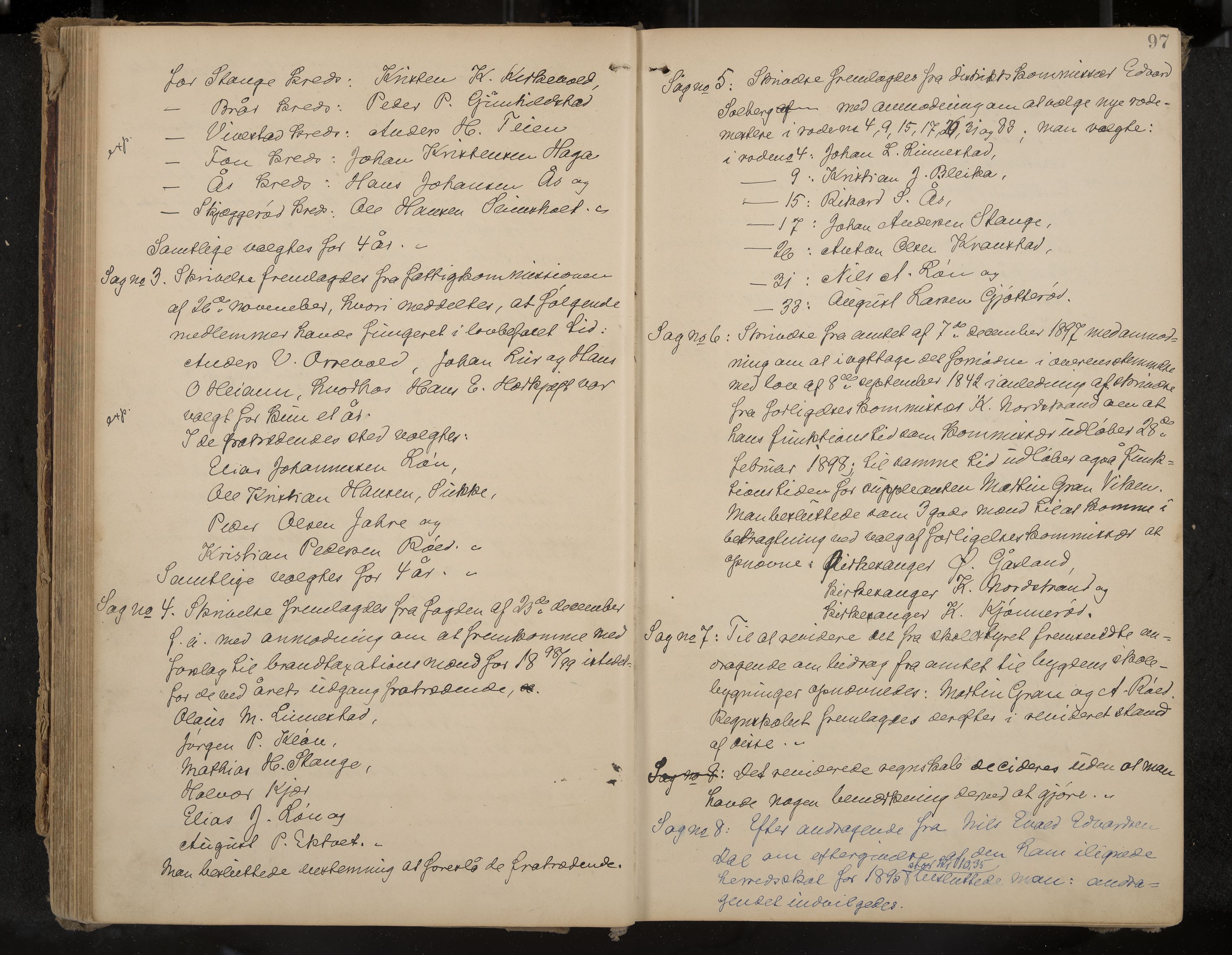Ramnes formannskap og sentraladministrasjon, IKAK/0718021/A/Aa/L0004: Møtebok, 1892-1907, s. 97