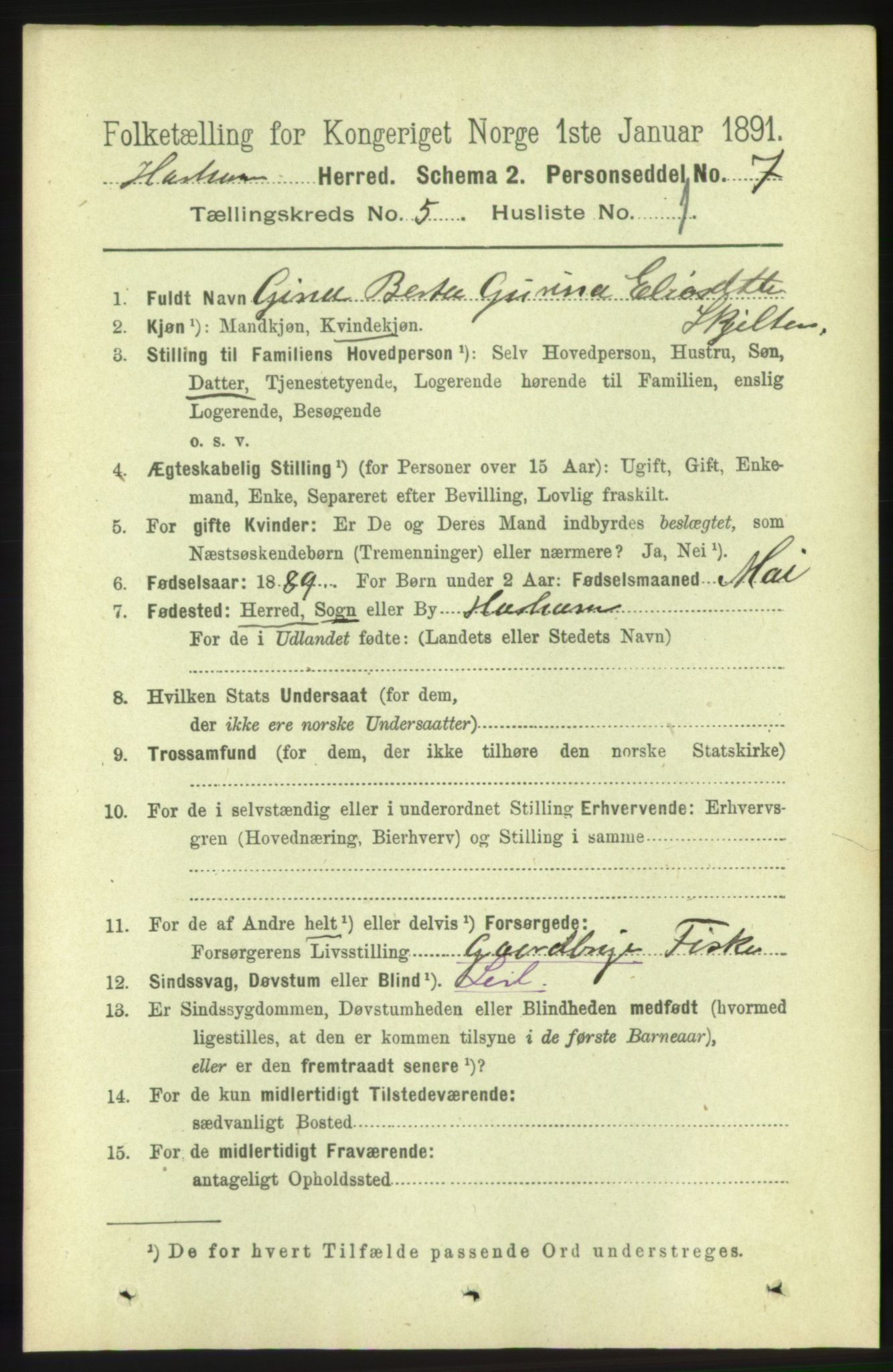 RA, Folketelling 1891 for 1534 Haram herred, 1891, s. 2402