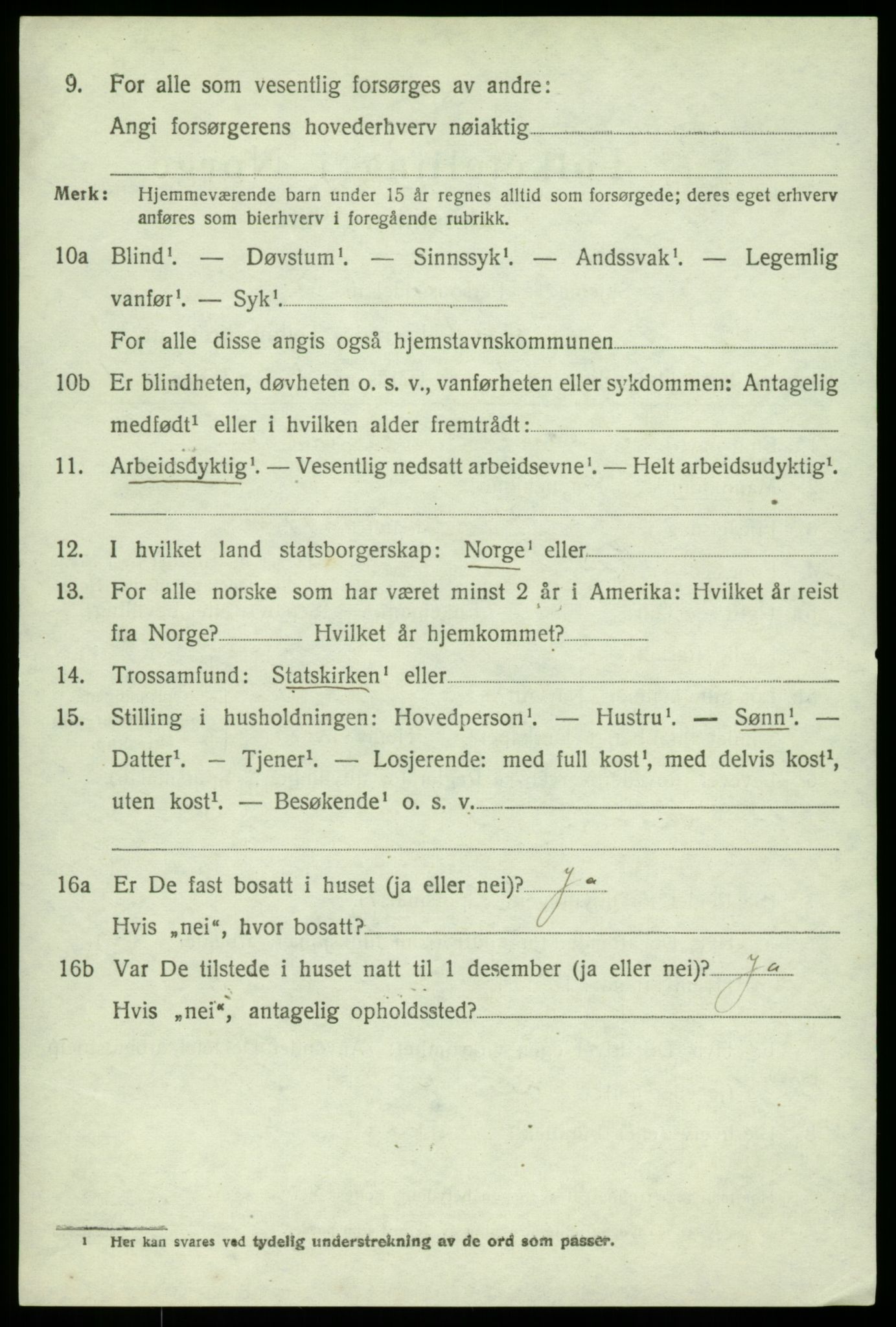 SAB, Folketelling 1920 for 1245 Sund herred, 1920, s. 928