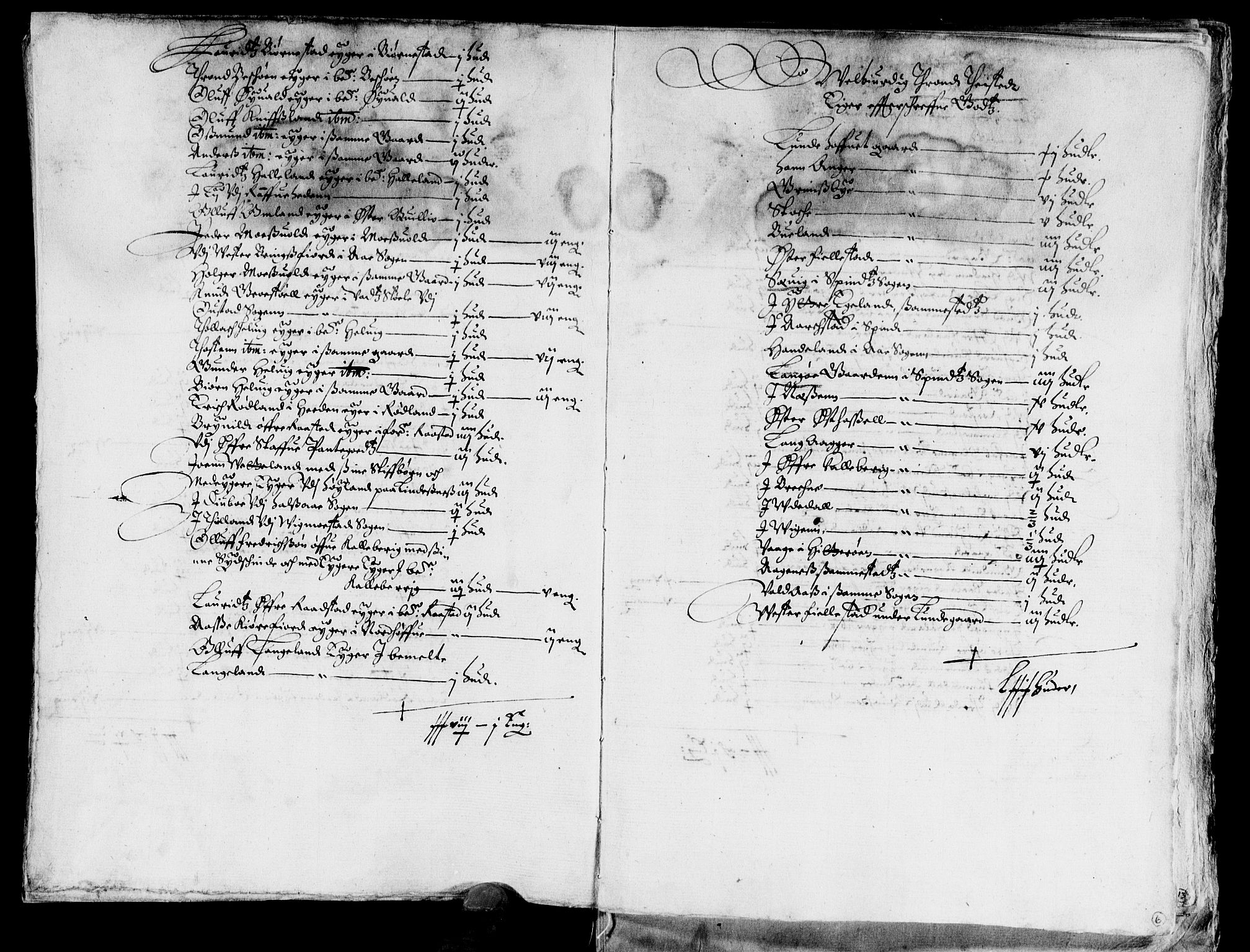 Rentekammeret inntil 1814, Reviderte regnskaper, Lensregnskaper, AV/RA-EA-5023/R/Rb/Rbr/L0015: Lista len, 1643-1645