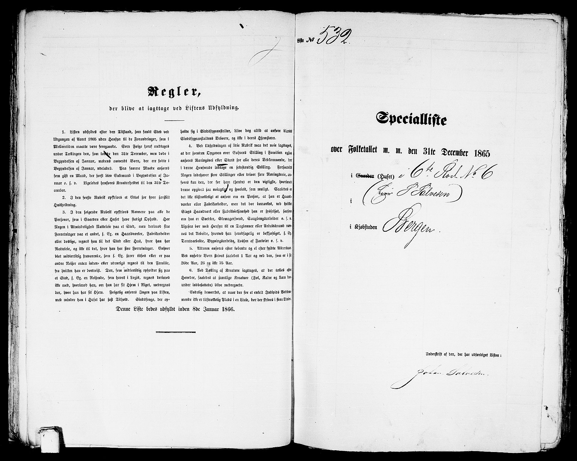 RA, Folketelling 1865 for 1301 Bergen kjøpstad, 1865, s. 1126