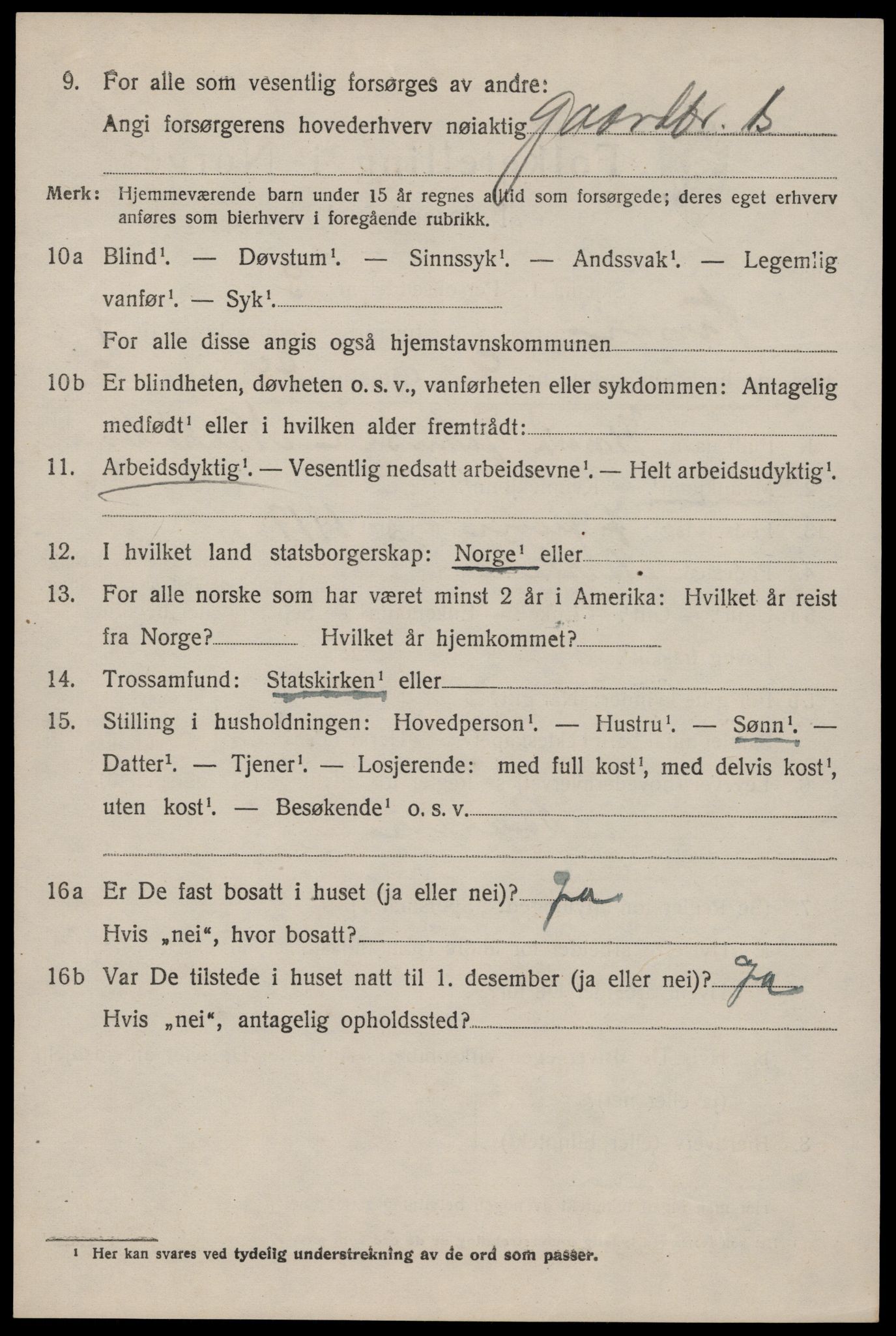 SAKO, Folketelling 1920 for 0826 Tinn herred, 1920, s. 2791