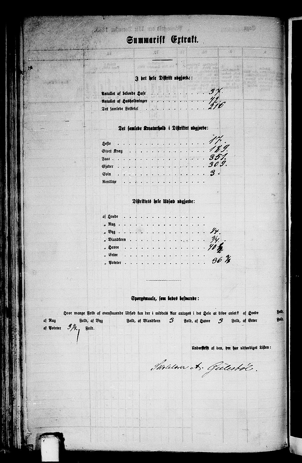 RA, Folketelling 1865 for 1438P Bremanger prestegjeld, 1865, s. 84