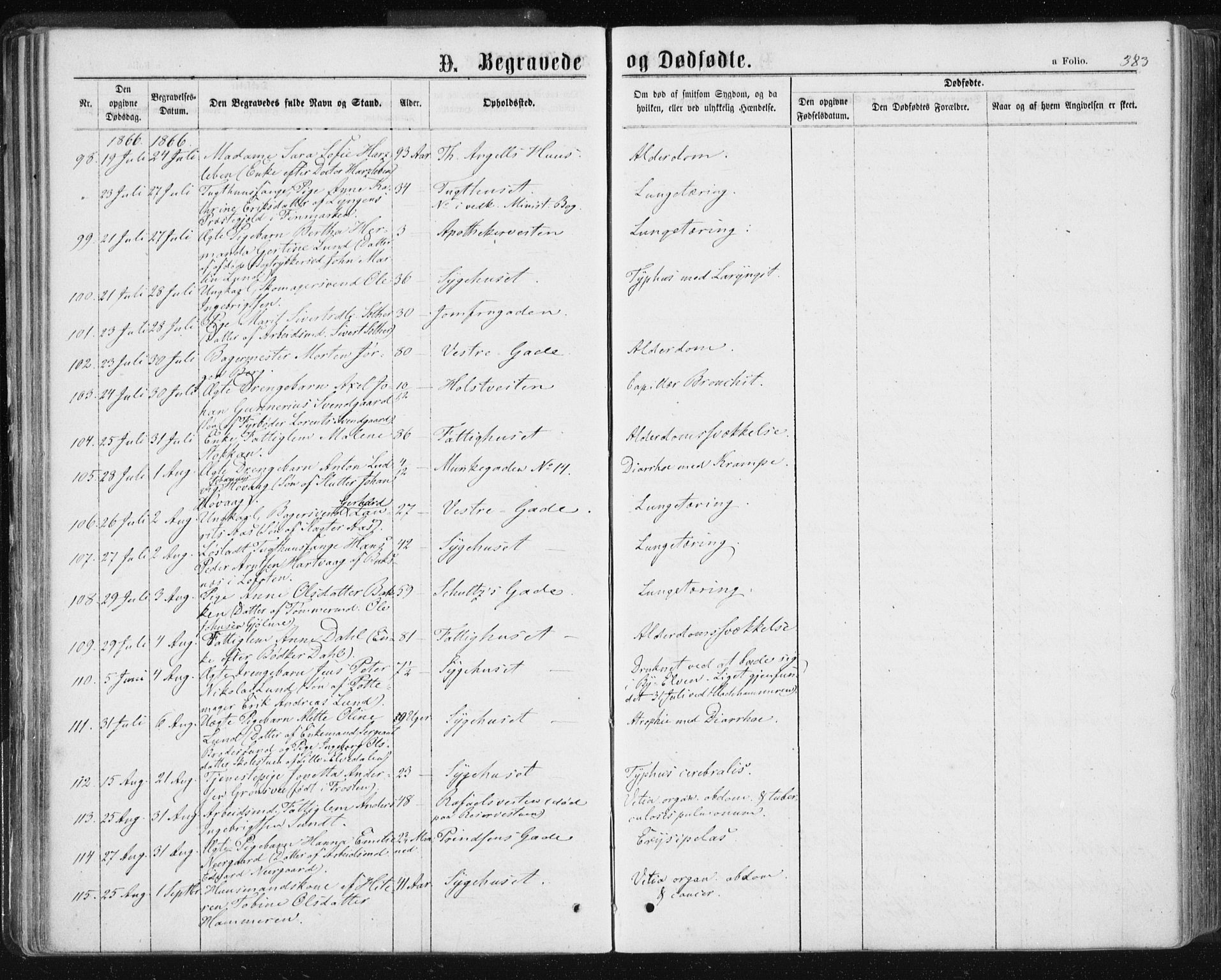 Ministerialprotokoller, klokkerbøker og fødselsregistre - Sør-Trøndelag, AV/SAT-A-1456/601/L0055: Ministerialbok nr. 601A23, 1866-1877, s. 383