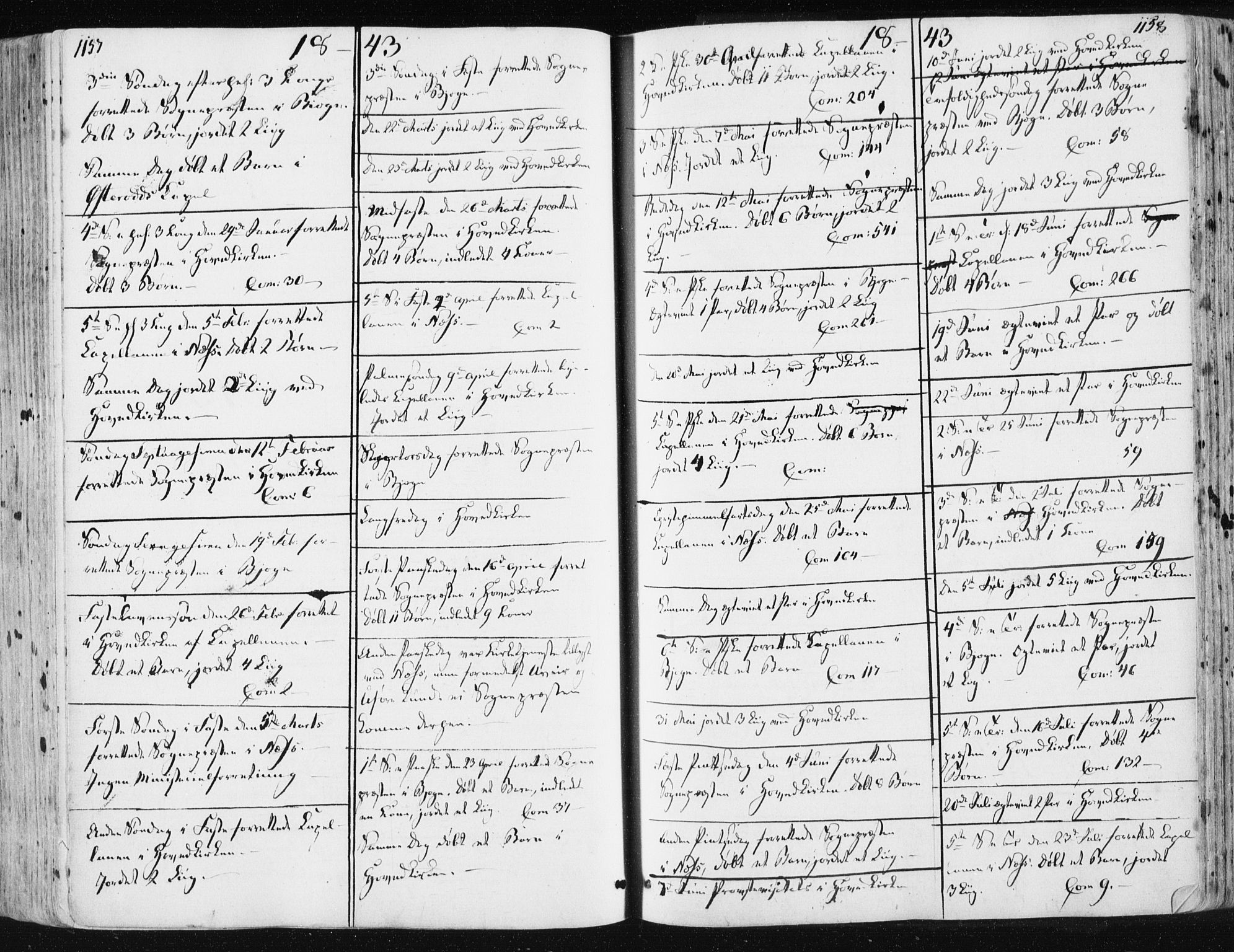 Ministerialprotokoller, klokkerbøker og fødselsregistre - Sør-Trøndelag, AV/SAT-A-1456/659/L0736: Ministerialbok nr. 659A06, 1842-1856, s. 1157-1158