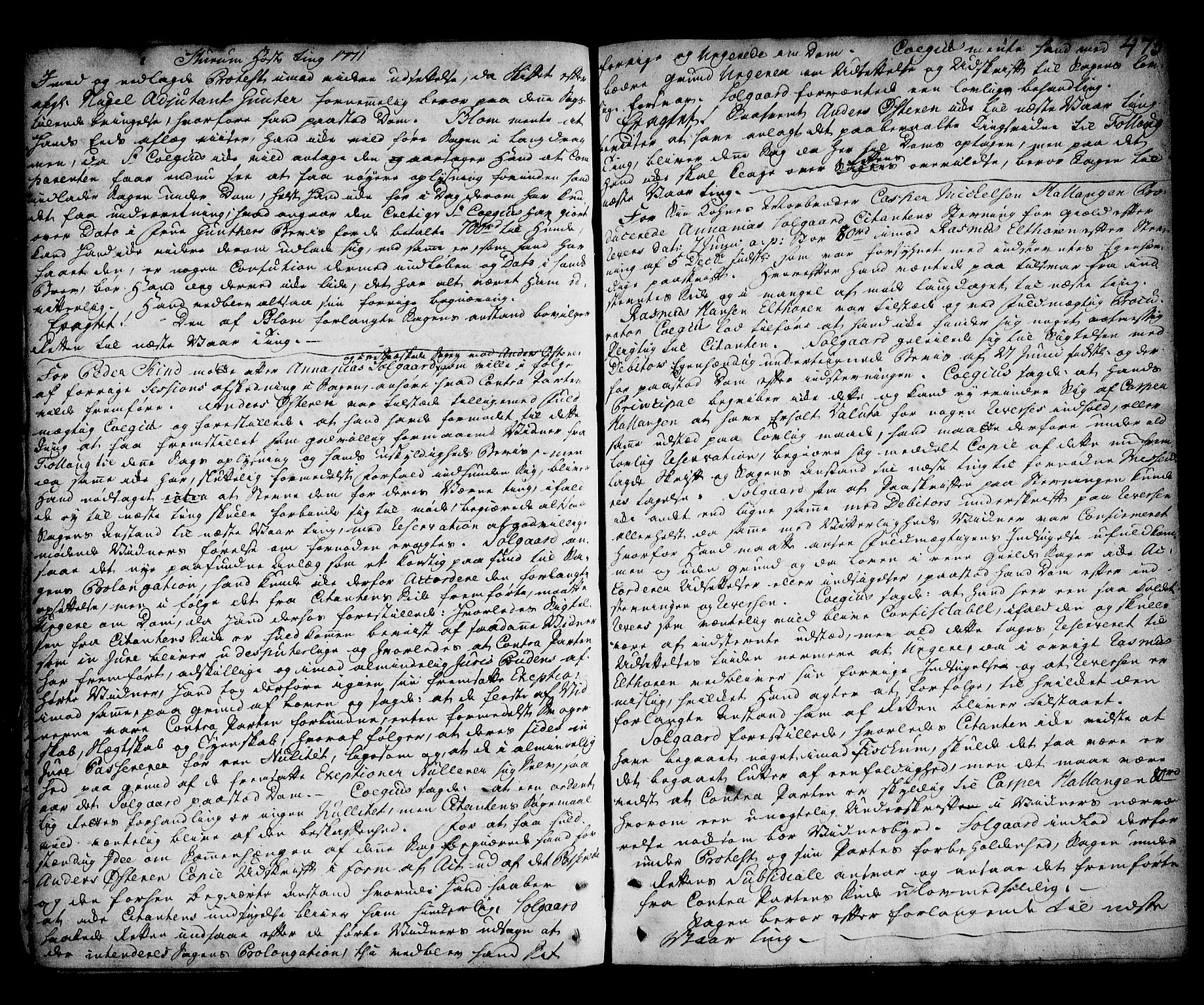 Lier, Røyken og Hurum sorenskriveri, AV/SAKO-A-89/F/Fa/L0055: Tingbok, 1765-1771, s. 475