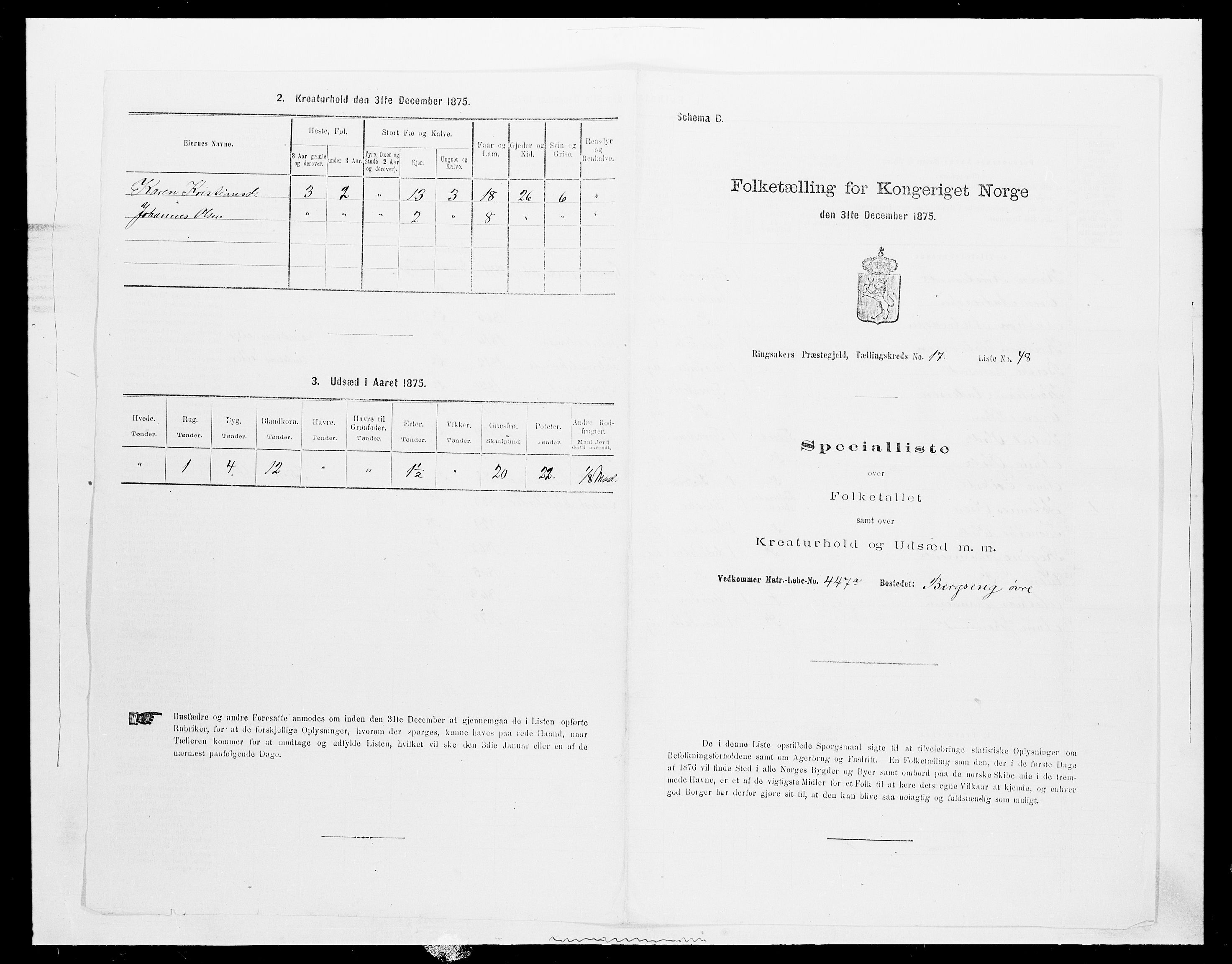 SAH, Folketelling 1875 for 0412P Ringsaker prestegjeld, 1875, s. 3488