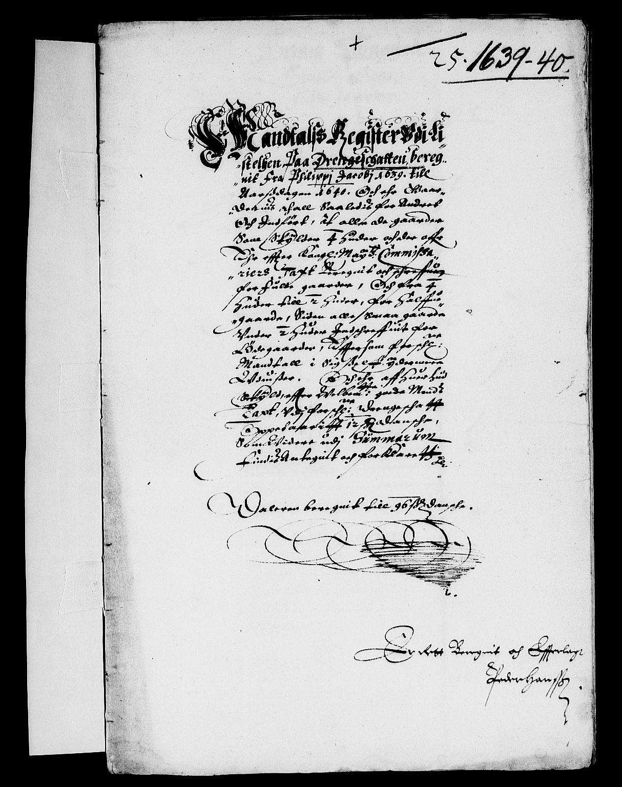 Rentekammeret inntil 1814, Reviderte regnskaper, Lensregnskaper, RA/EA-5023/R/Rb/Rbr/L0012: Lista len, 1638-1640