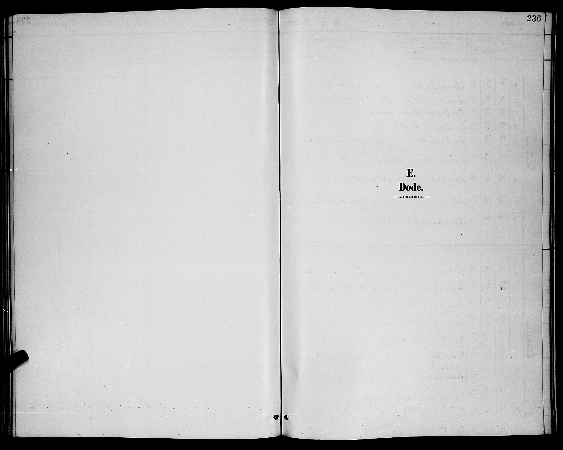 Dypvåg sokneprestkontor, SAK/1111-0007/F/Fb/Fba/L0013: Klokkerbok nr. B 13, 1887-1900, s. 236