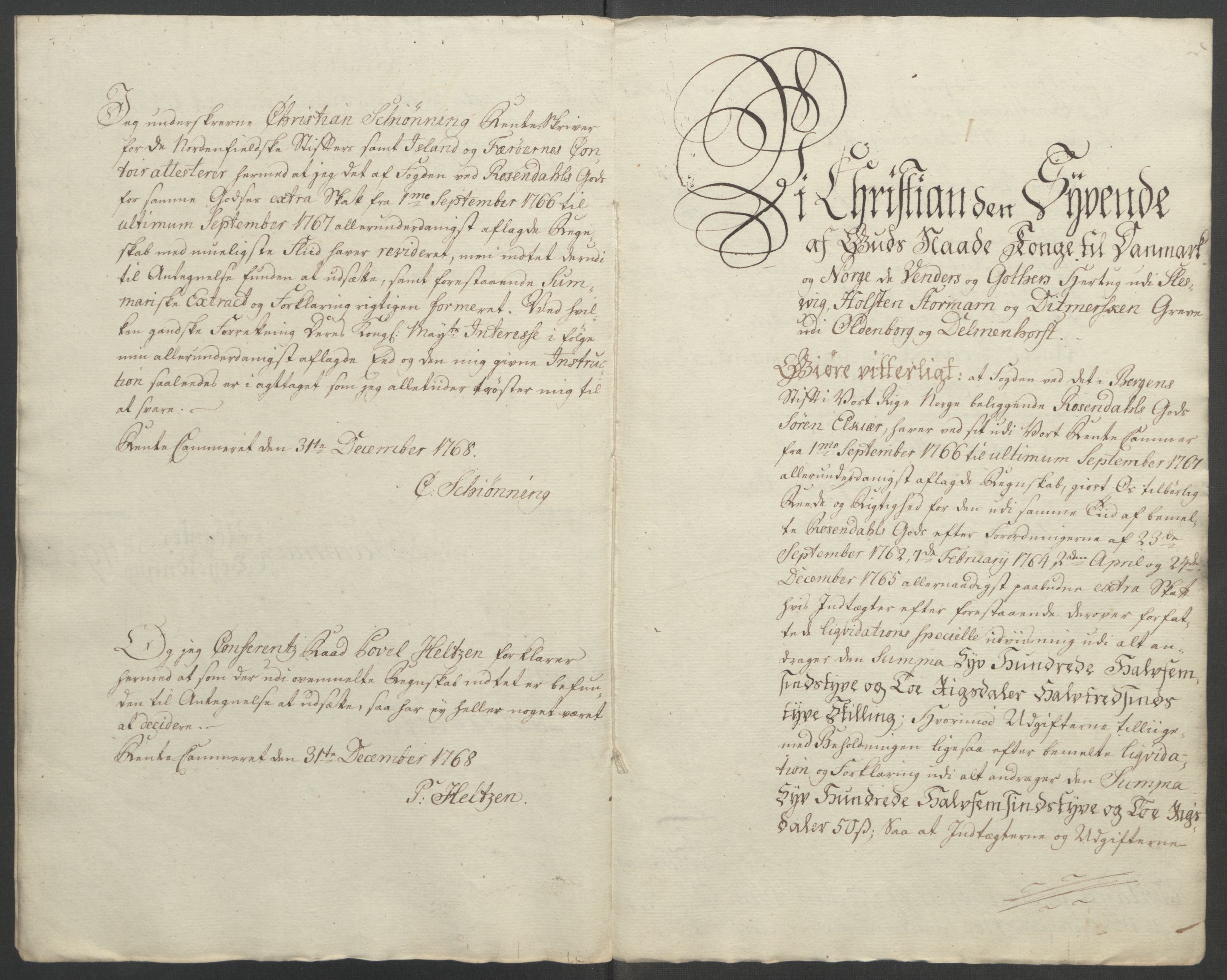 Rentekammeret inntil 1814, Reviderte regnskaper, Fogderegnskap, RA/EA-4092/R49/L3157: Ekstraskatten Rosendal Baroni, 1762-1772, s. 175