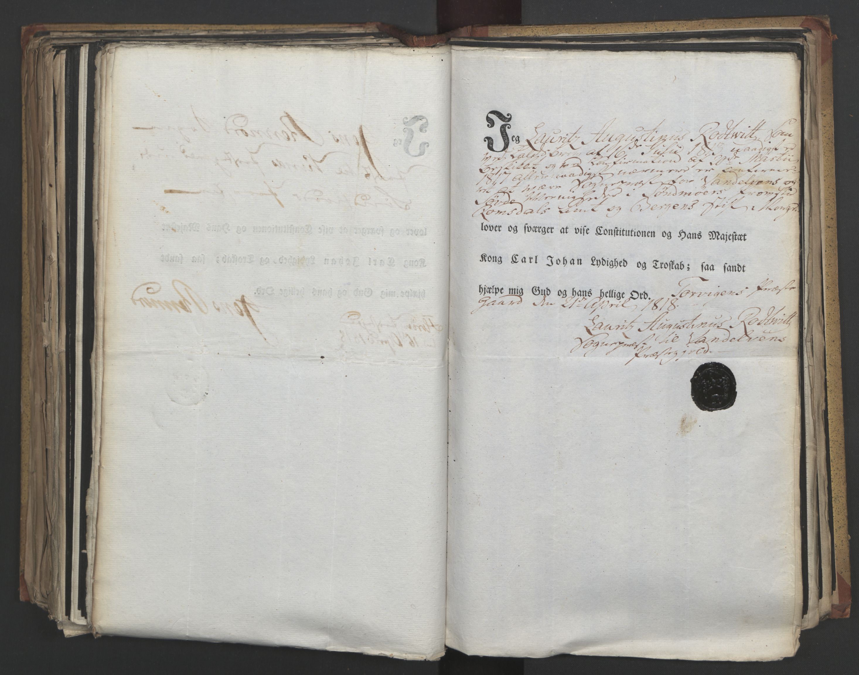 Statsrådsavdelingen i Stockholm, AV/RA-S-1003/D/Da/L0014: Regjeringsinnstillinger nr. 2890-3057, 1818, s. 422