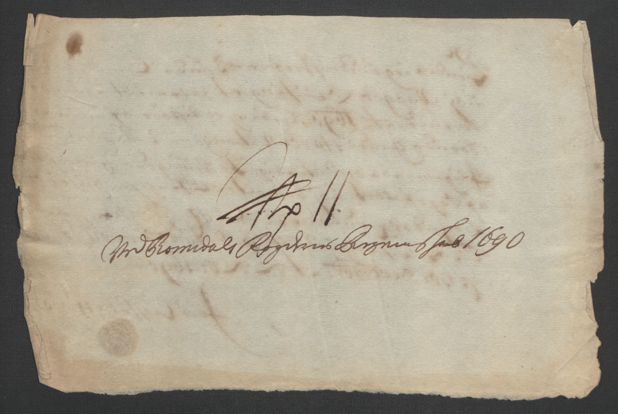 Rentekammeret inntil 1814, Reviderte regnskaper, Fogderegnskap, AV/RA-EA-4092/R55/L3649: Fogderegnskap Romsdal, 1690-1691, s. 184