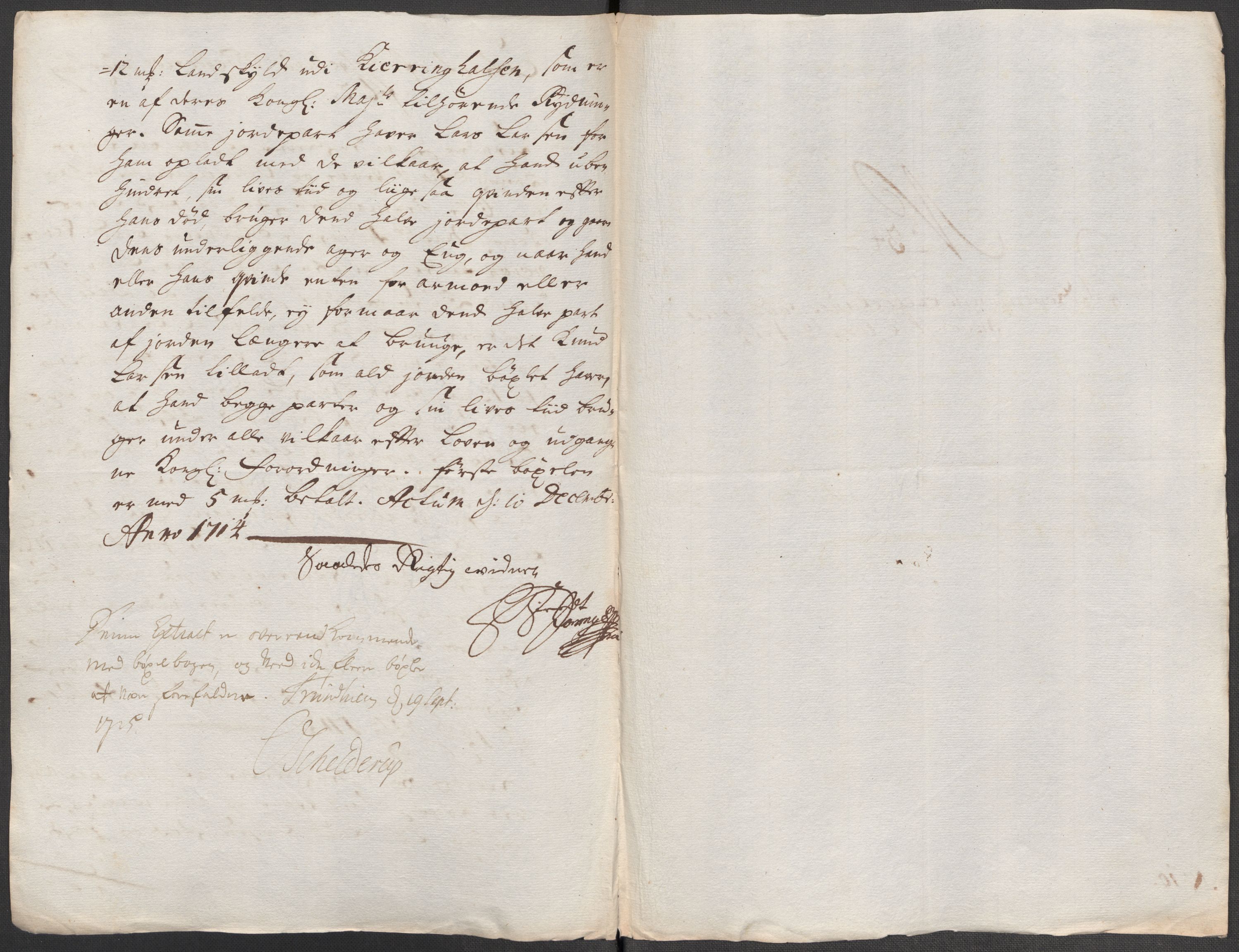 Rentekammeret inntil 1814, Reviderte regnskaper, Fogderegnskap, RA/EA-4092/R65/L4513: Fogderegnskap Helgeland, 1714-1715, s. 195