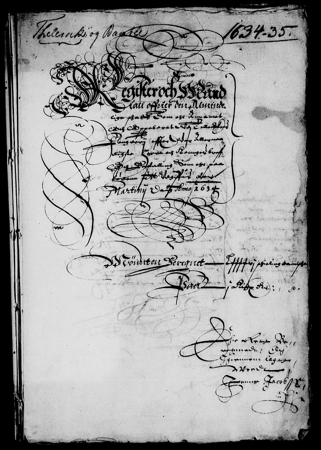 Rentekammeret inntil 1814, Reviderte regnskaper, Lensregnskaper, AV/RA-EA-5023/R/Rb/Rbp/L0017: Bratsberg len, 1633-1635