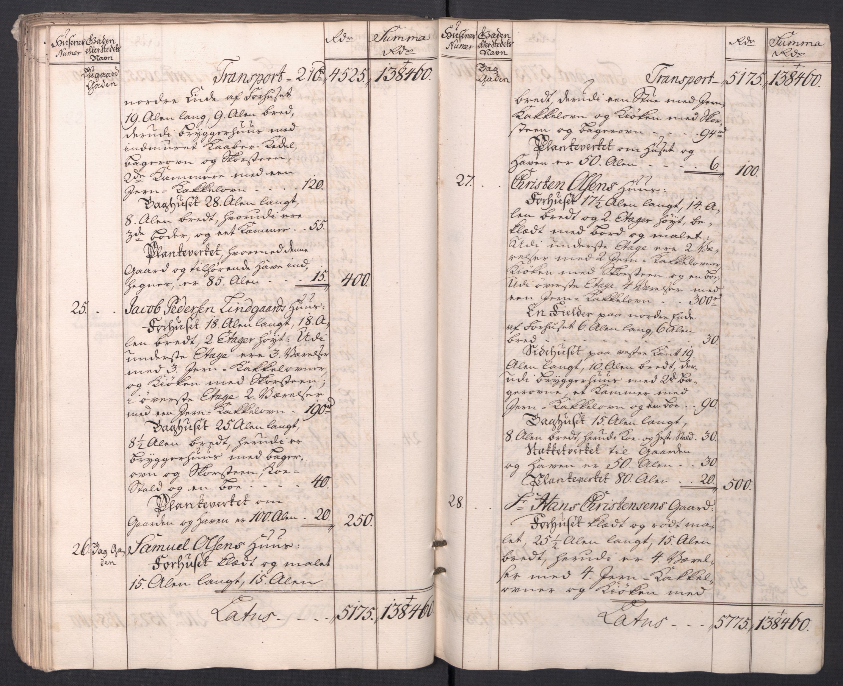 Kristiania stiftamt, AV/SAO-A-10386/I/Ia/L0001/0001: Branntakster / Larvik og Sandefjord, 1765