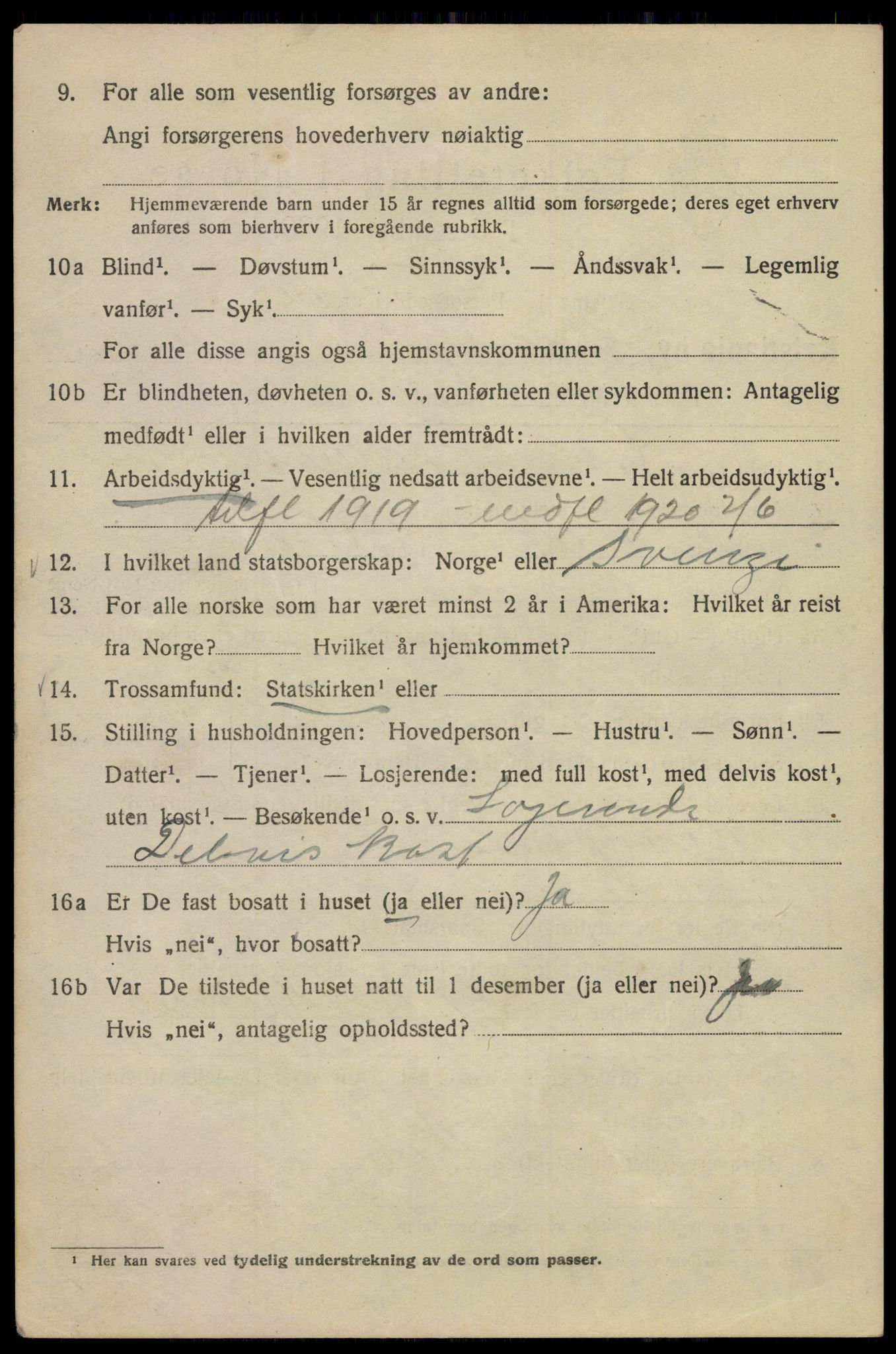 SAO, Folketelling 1920 for 0301 Kristiania kjøpstad, 1920, s. 397452