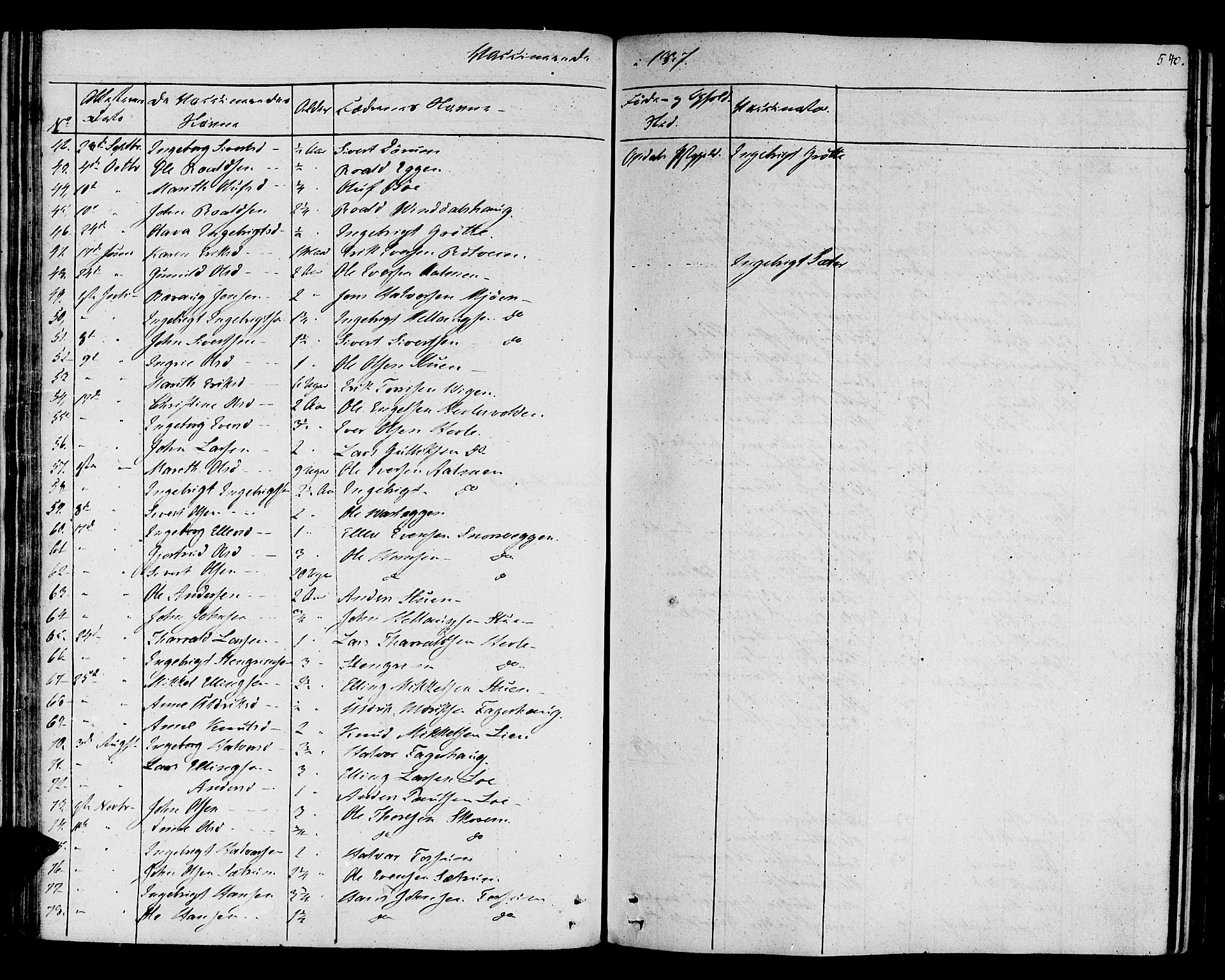 Ministerialprotokoller, klokkerbøker og fødselsregistre - Sør-Trøndelag, AV/SAT-A-1456/678/L0897: Ministerialbok nr. 678A06-07, 1821-1847, s. 540